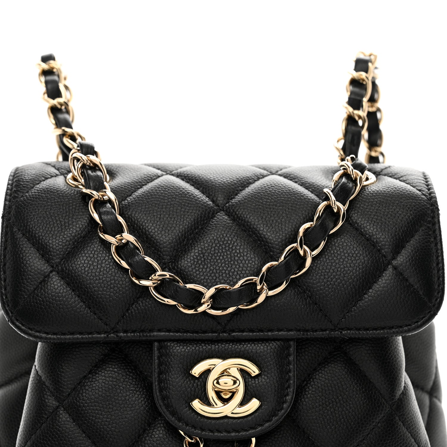 Chanel Caviar Quilted Pockets Backpack Black 5 of 10