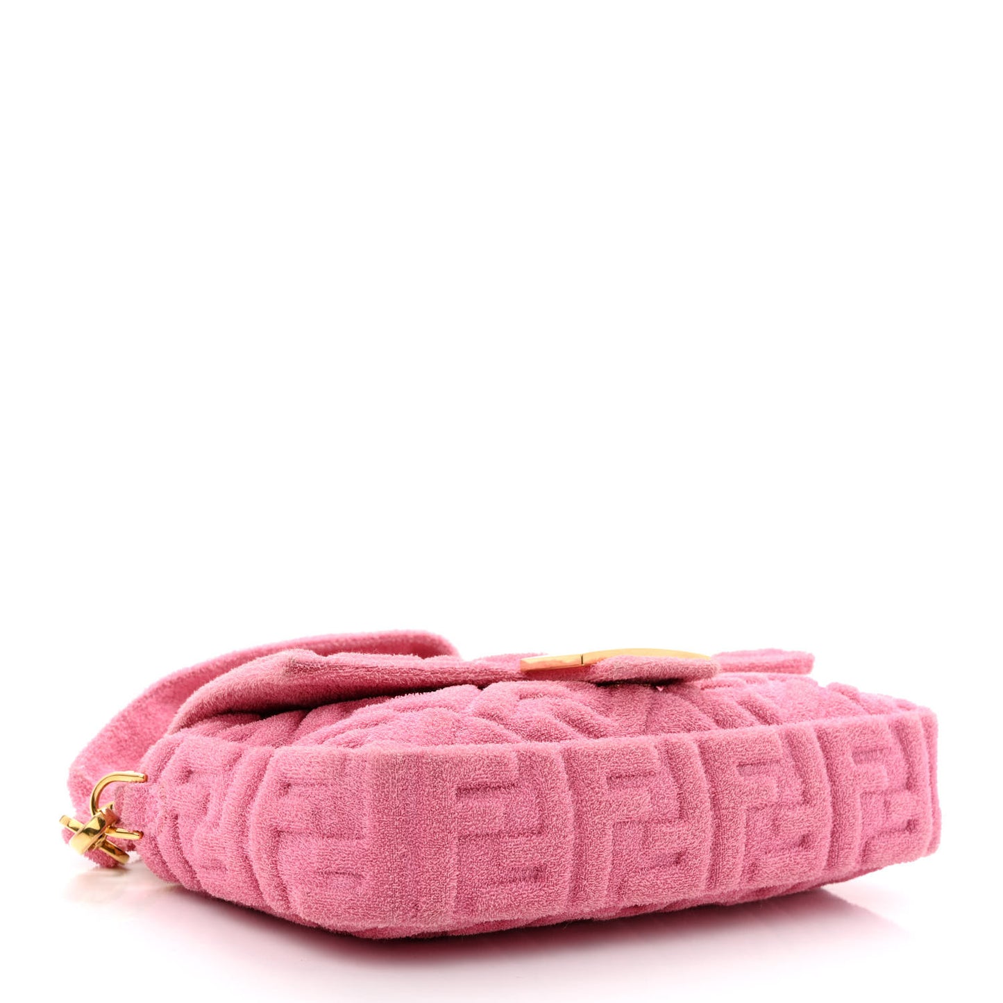 Terry Cloth Vitello Century Matte FF 1974 Embossed Baguette Lollypop