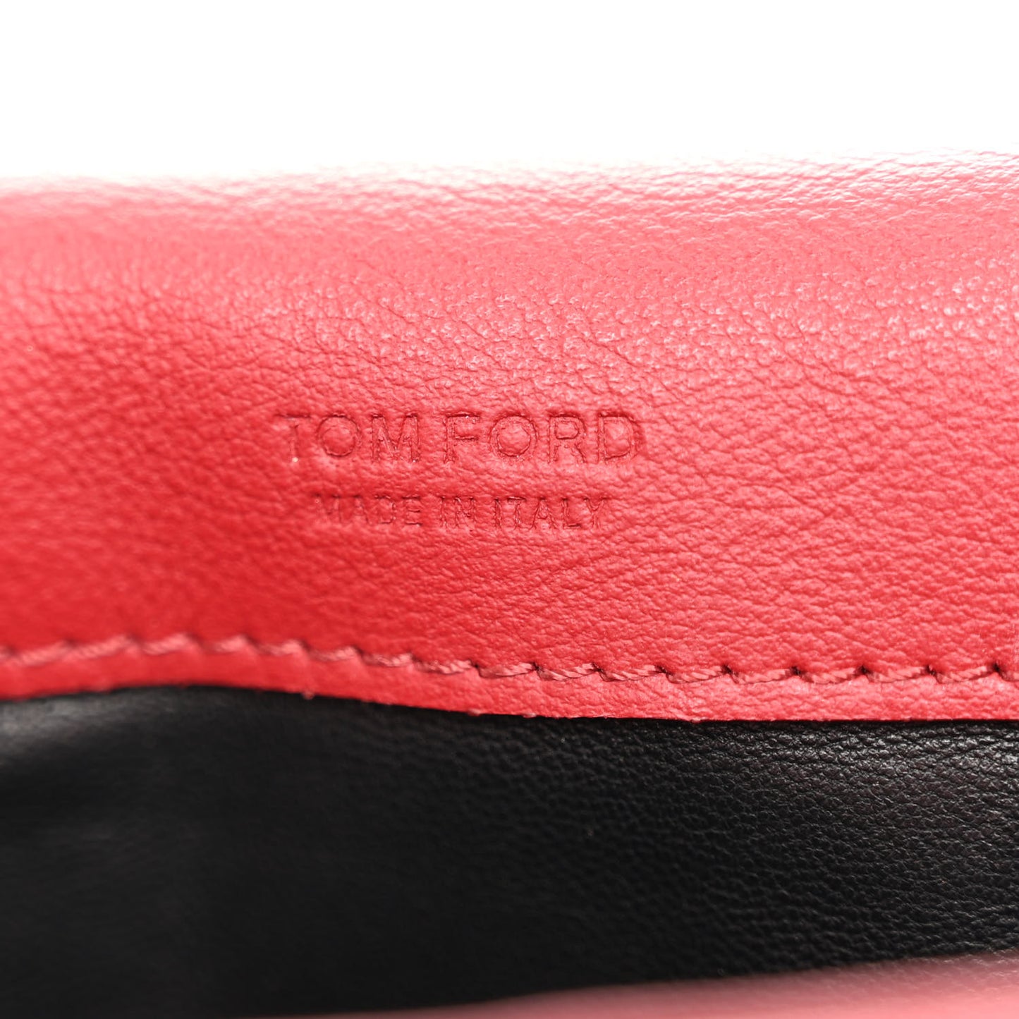 TOM FORD Calfskin Quilted Small Natalia Shoulder Bag Fire