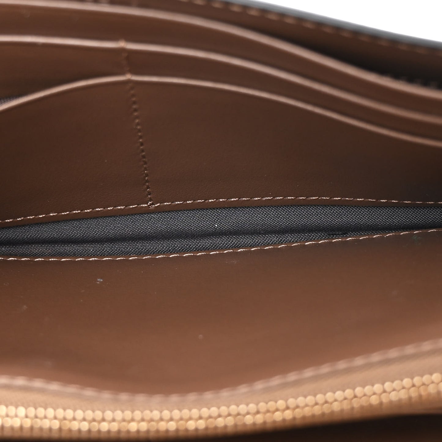 Vitello Soft F is Fendi Bi-Color FF 1974 Embossed Continental Envelope Wallet On Chain Maya Black