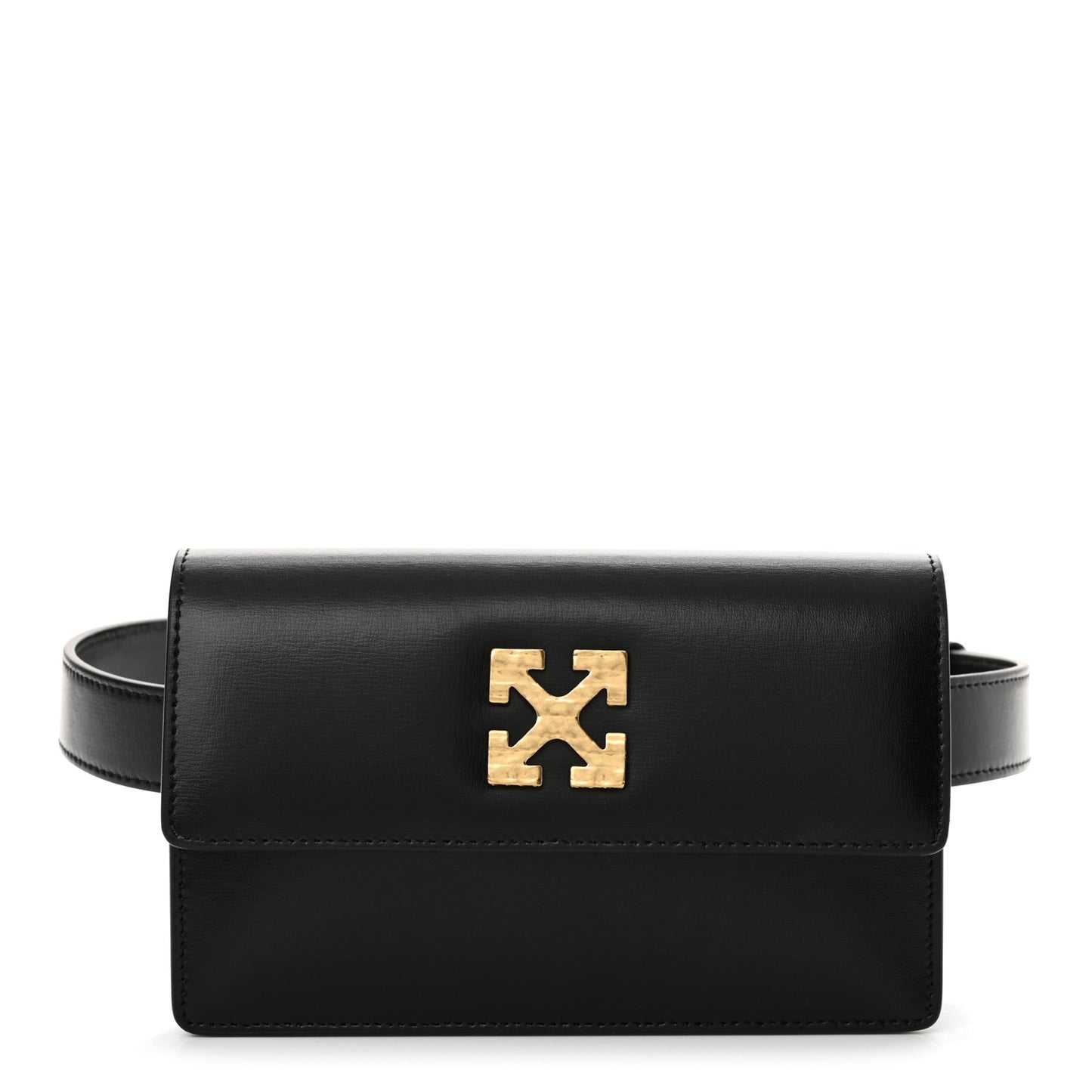 Calfskin Jitney Belt Bag Black