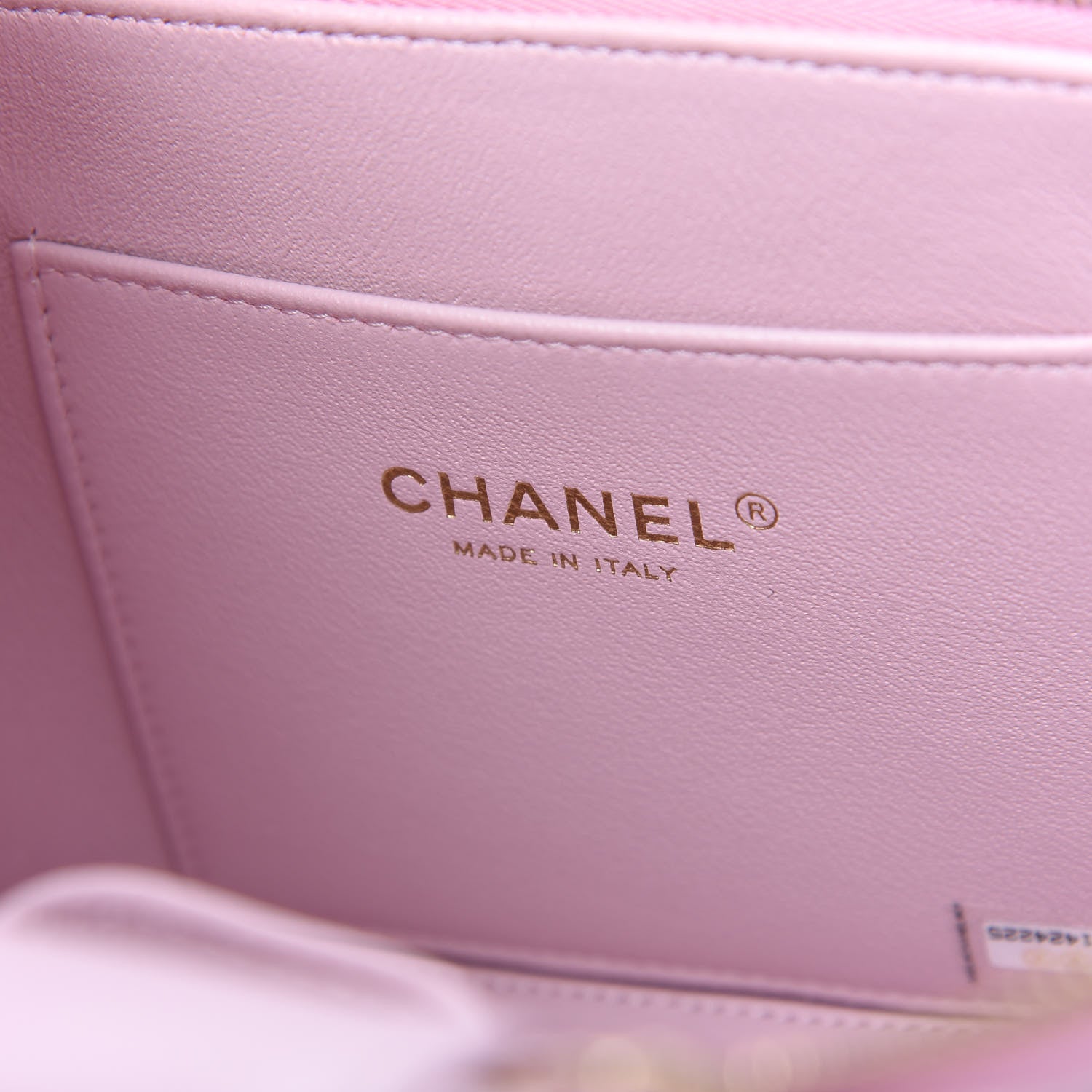 Chanel Caviar Quilted Small Top Handle Vanity Case With Chain Light Pink 9 of 11