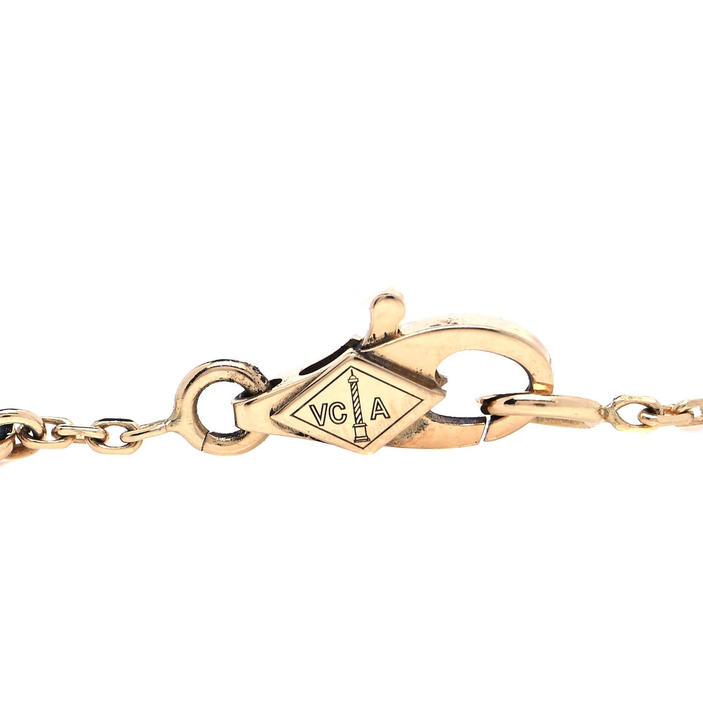 18K Yellow Gold Mother of Pearl Sweet Alhambra Bracelet