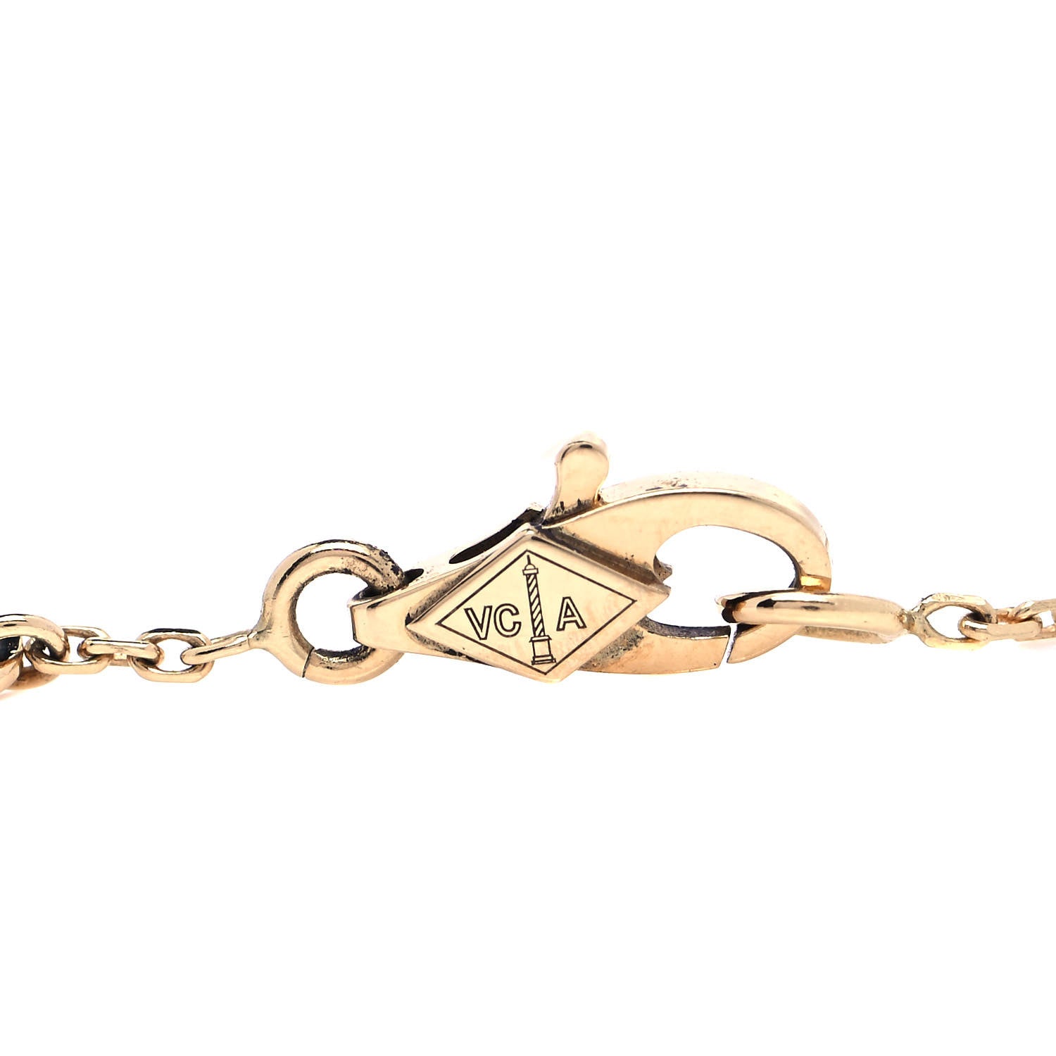 Van Cleef & Arpels 18K Yellow Gold Mother of Pearl Sweet Alhambra Bracelet 4 of 7