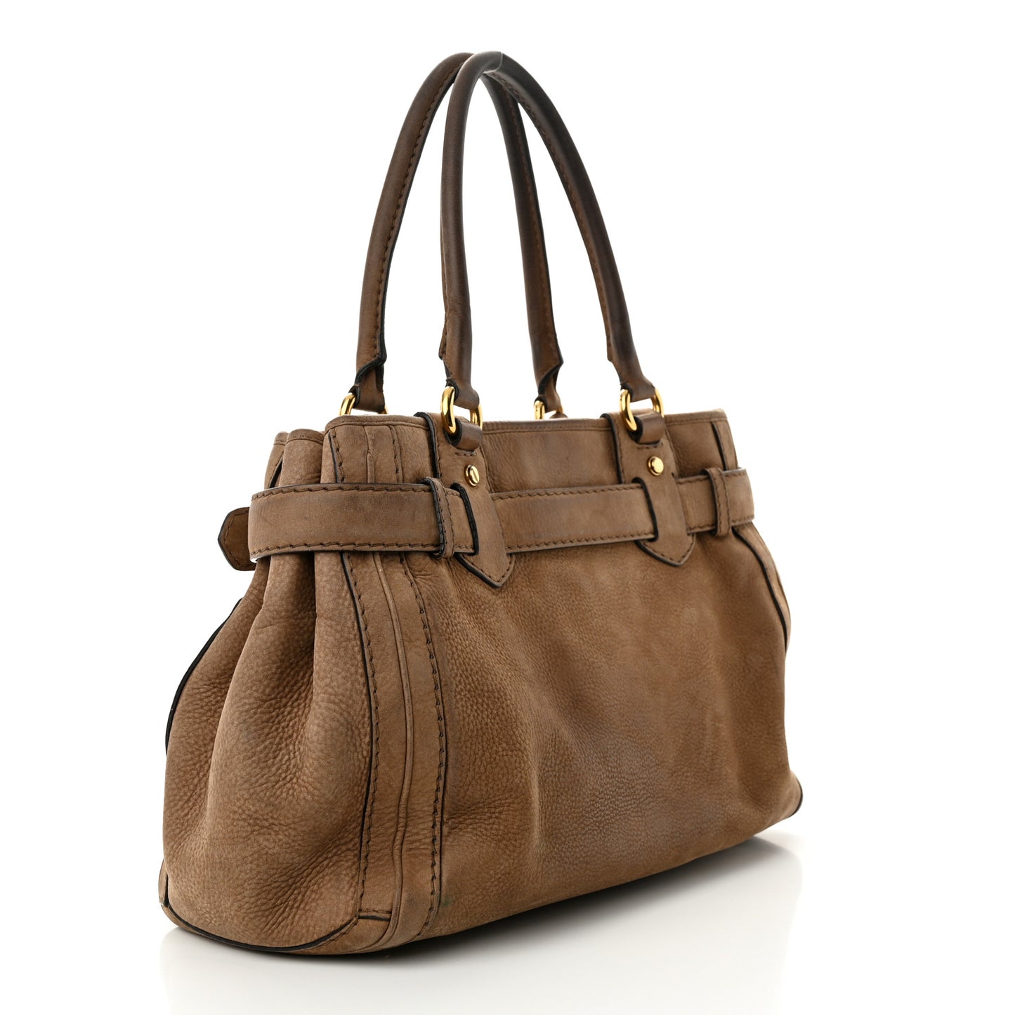 Suede Medium GG Running Tote Brown