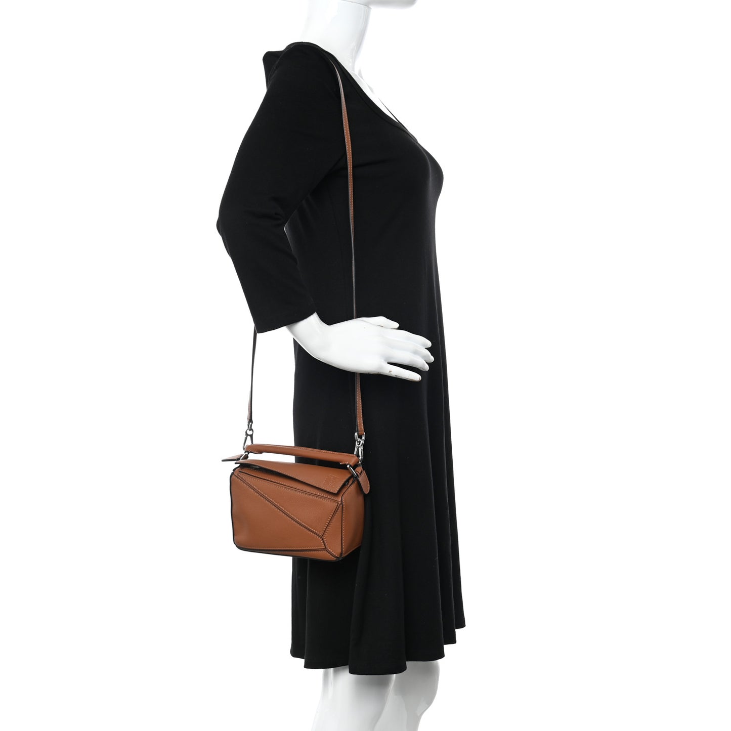 Calfskin Mini Puzzle Bag Tan