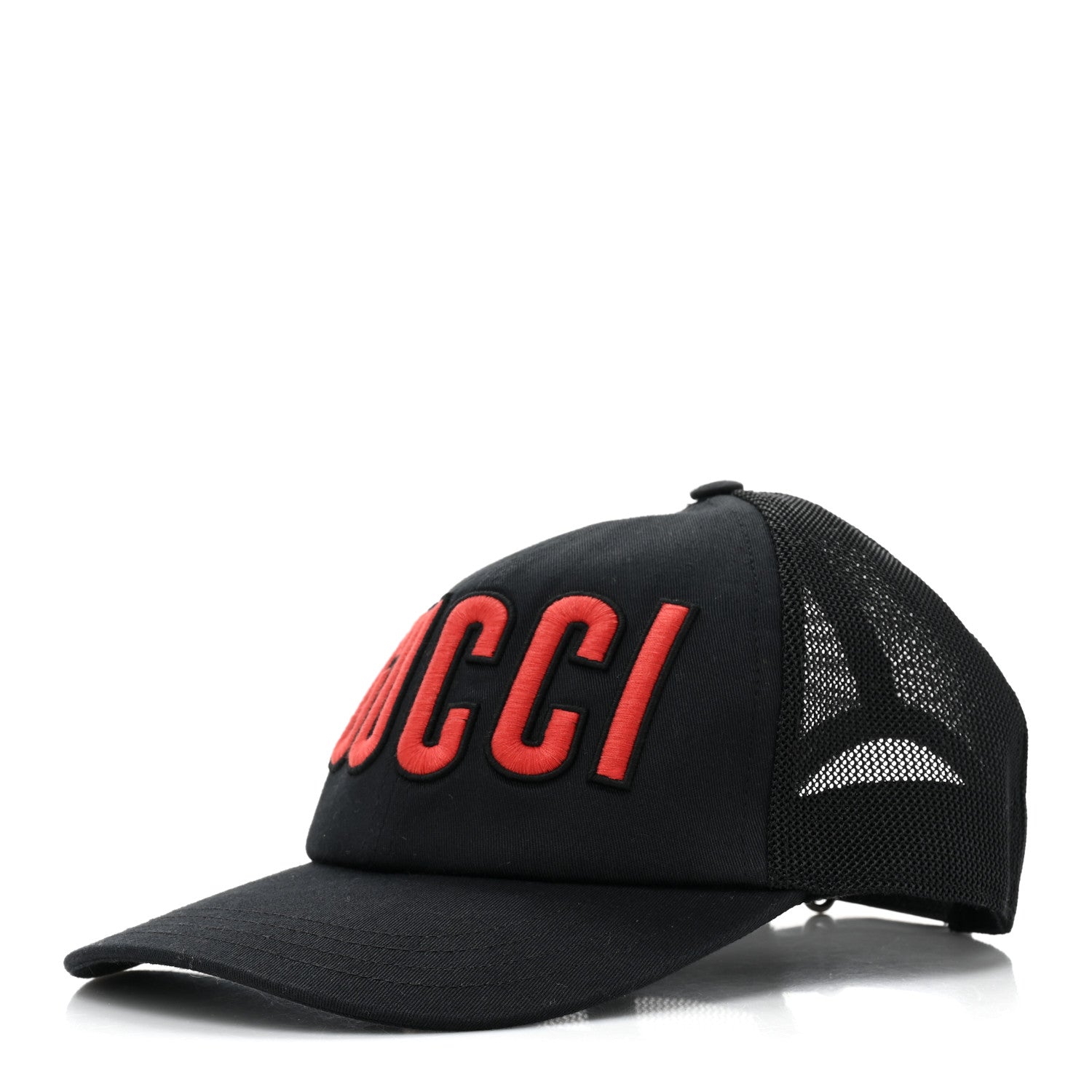Gucci Logo Patch Baseball Hat L Black Red 1 of 9