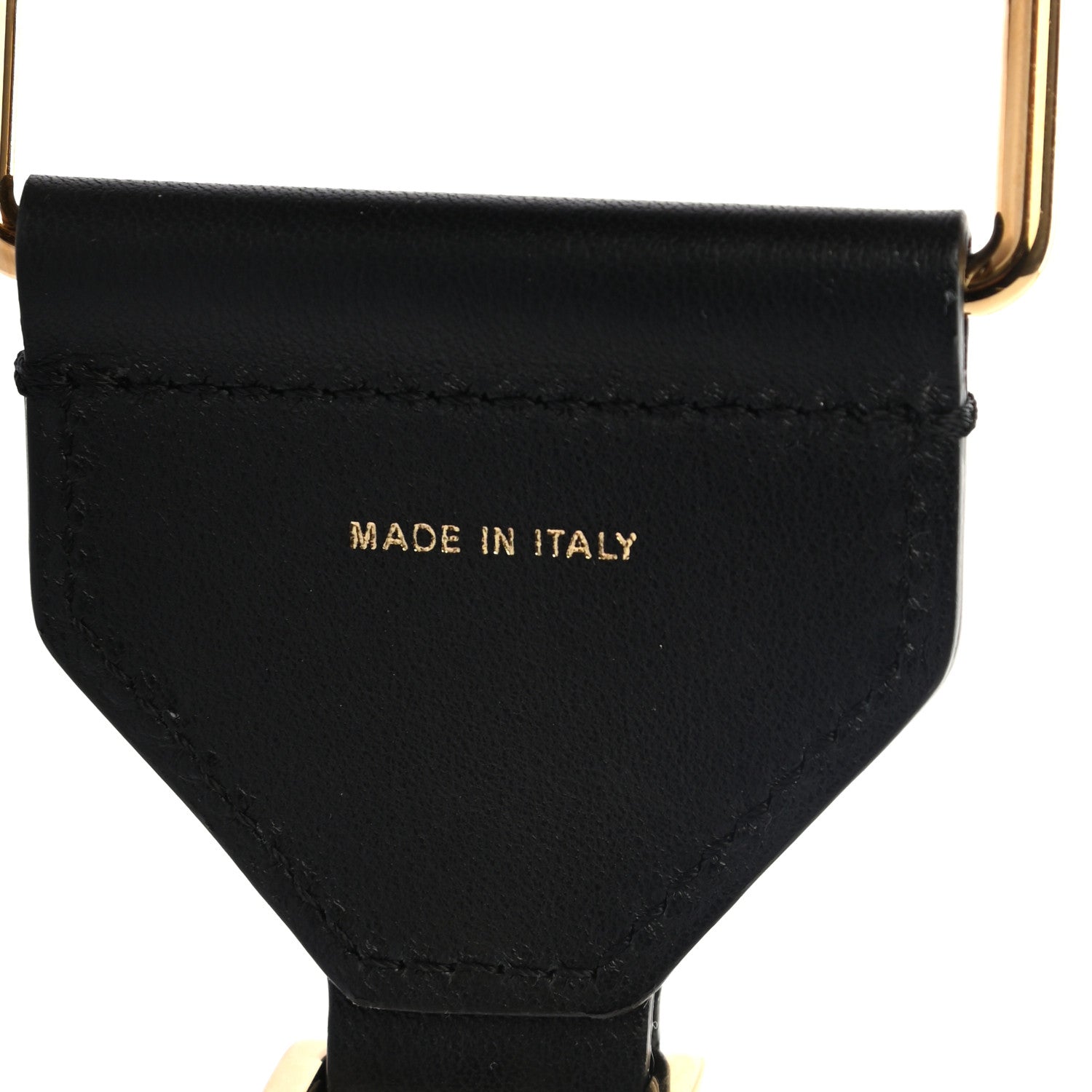 Fendi Ribbon Vitello Seta FF 1974 Adjustable Strap You Fango Marrone Black 4 of 5