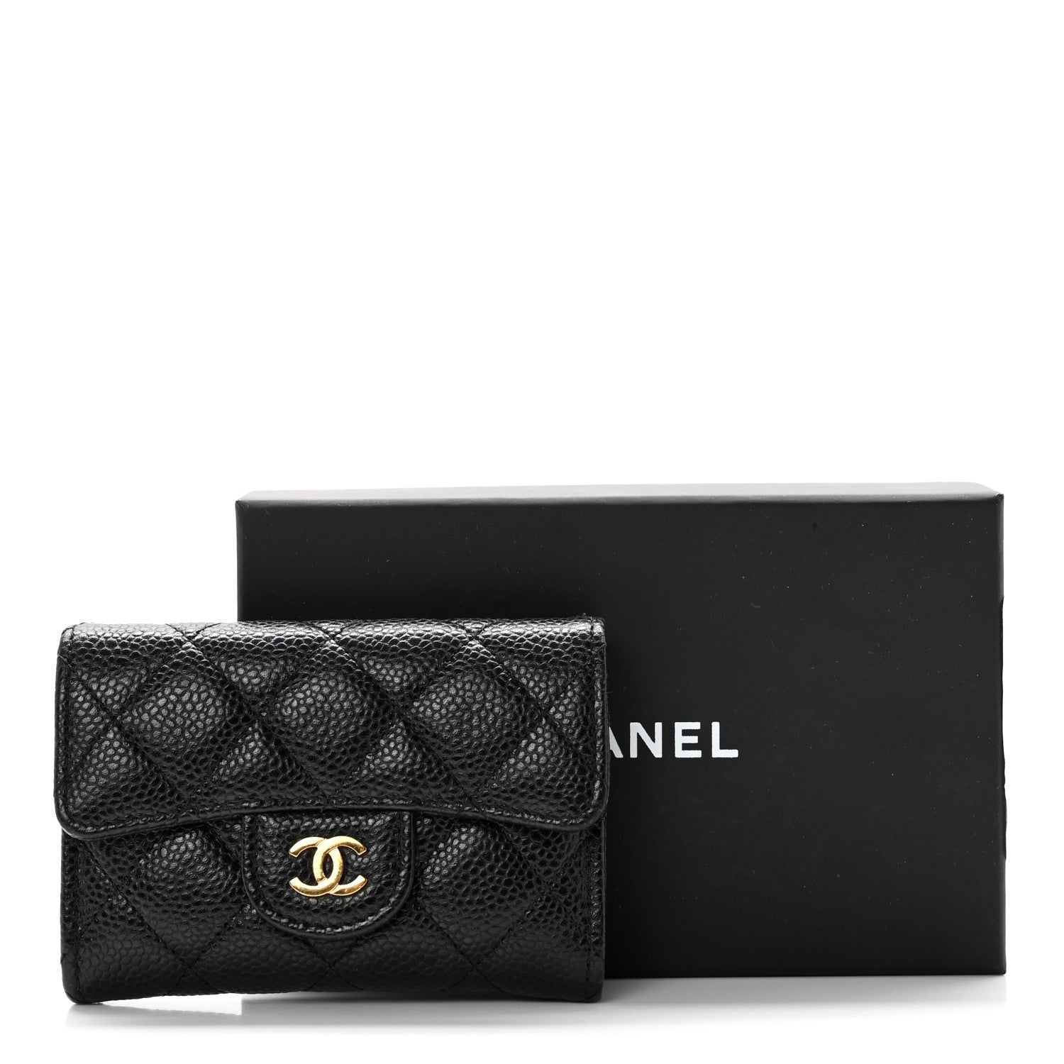 Chanel Caviar Quilted Flap Card Holder Black 8 of 8