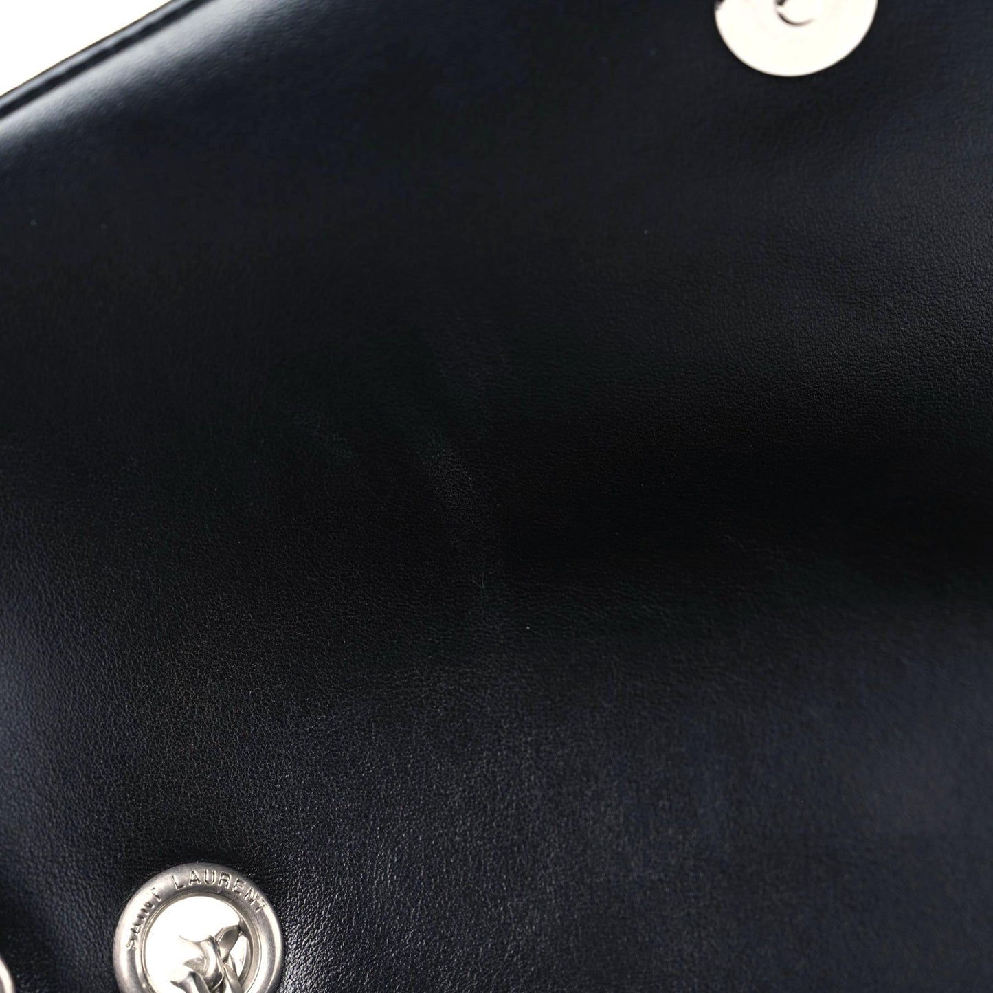 Calfskin Y Quilted Monogram Medium Loulou Chain Satchel Black