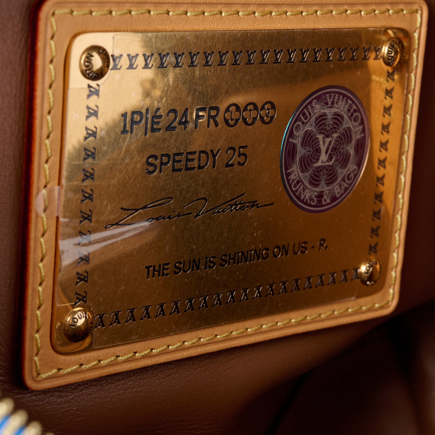 Calfskin Monogram Speedy P9 Bandouliere 25 Blue