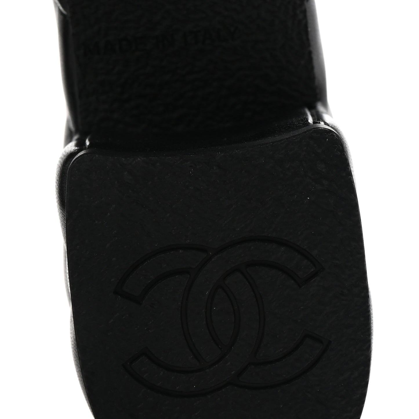 Lambskin Quilted CC Platform Mules 37 Black