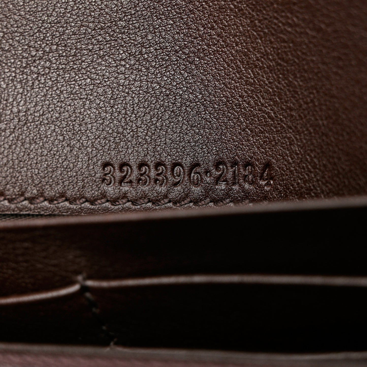 Guccissima Signature Microguccissima Bree Continental Wallet Chocolate