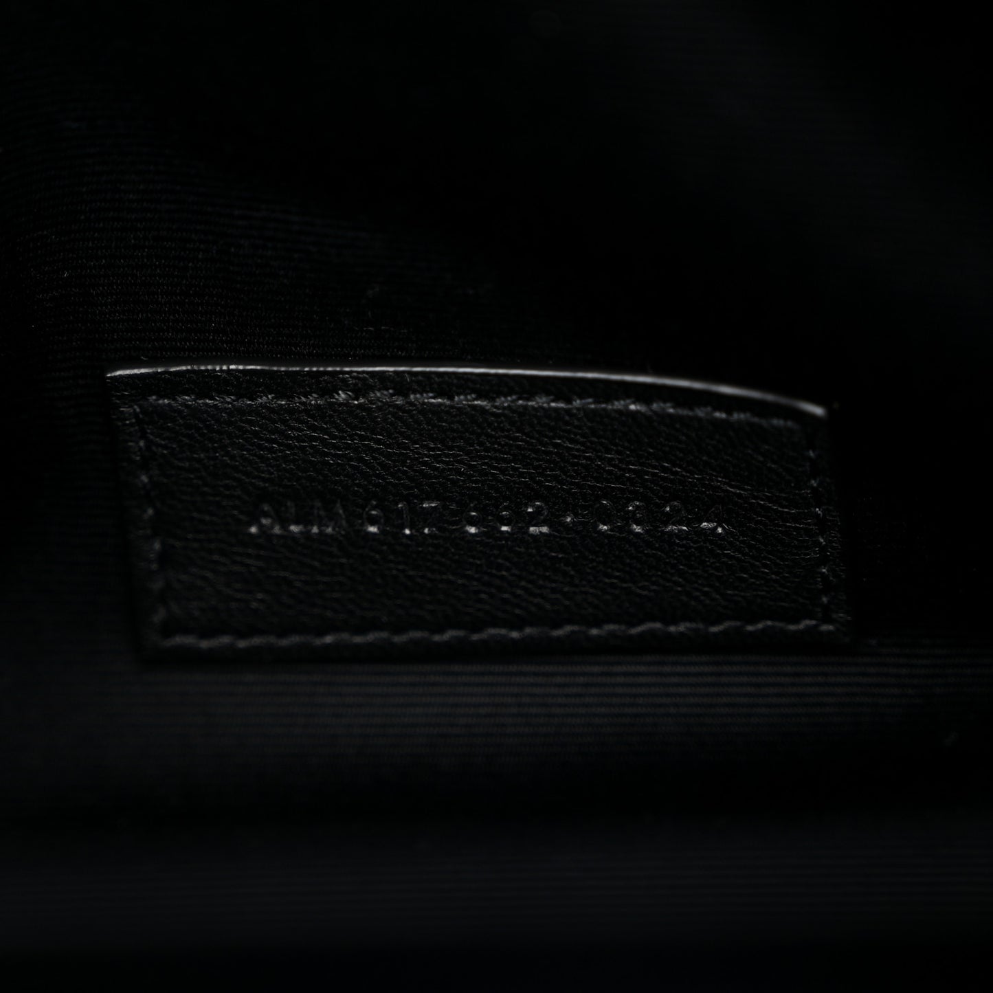 Grain De Poudre Matelasse Chevron Monogram Envelope Clutch Black