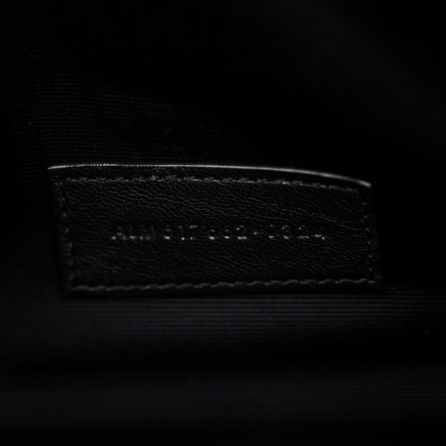 Saint Laurent Grain De Poudre Matelasse Chevron Monogram Envelope Clutch Black 7 of 11