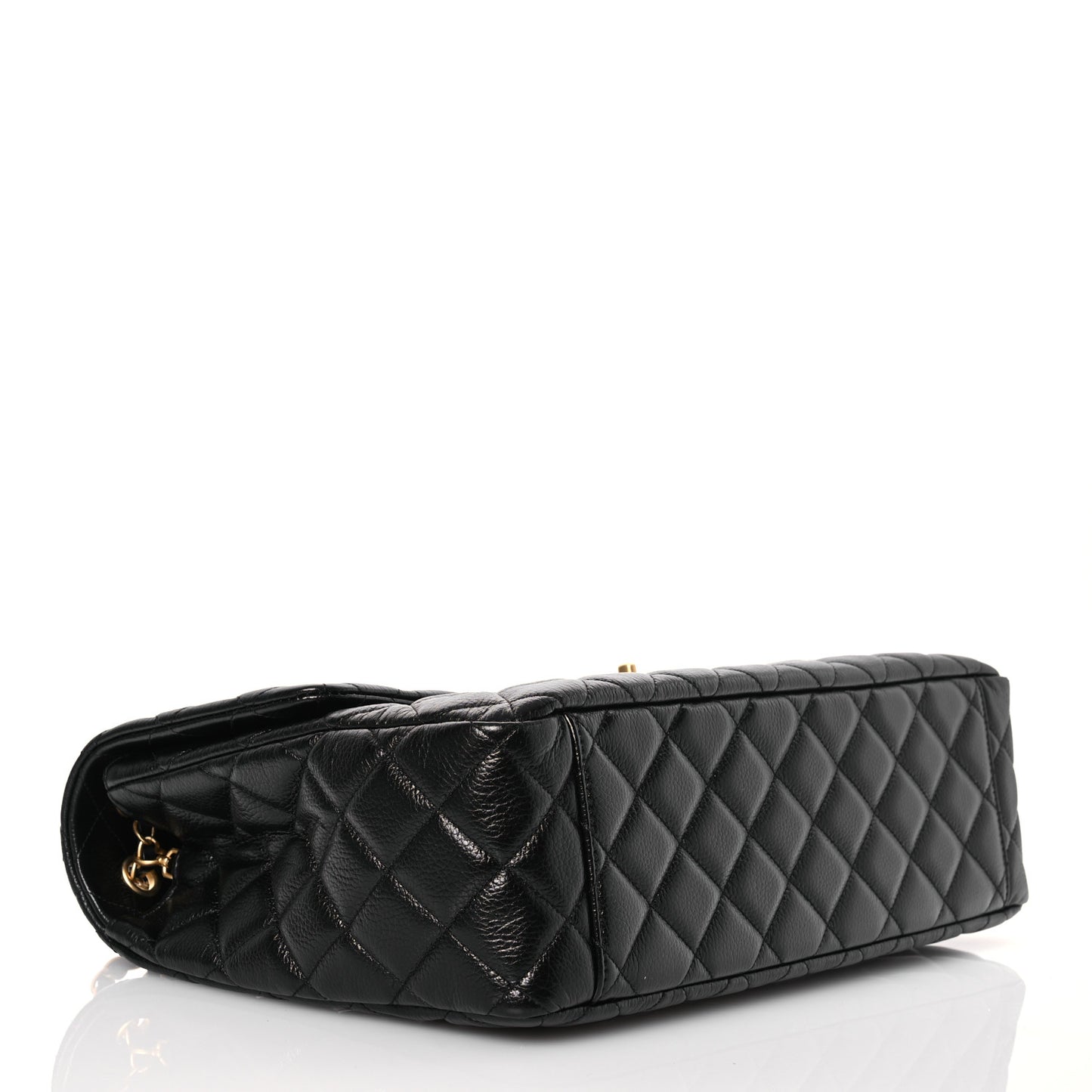 Caviar Quilted XXL Travel Flap Bag Black