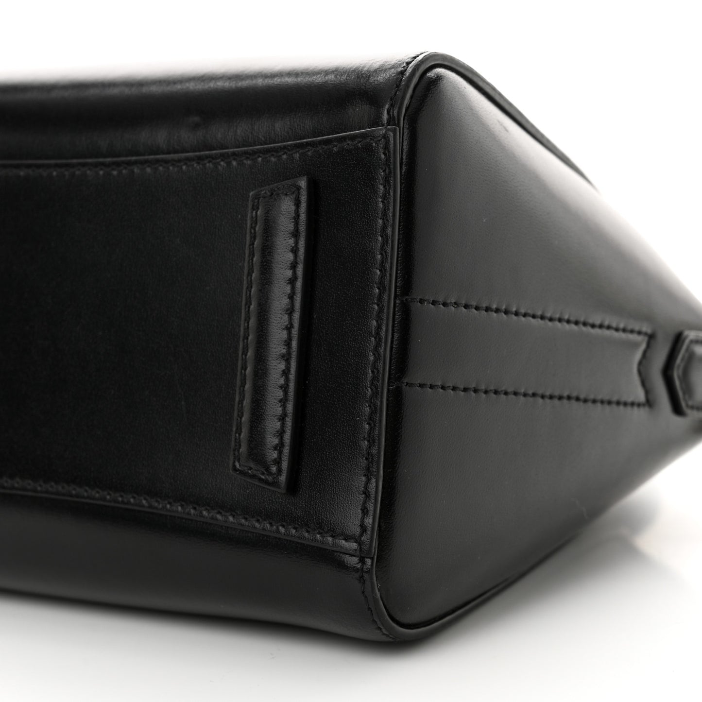 Shiny Lord Calfskin Mini Antigona Black