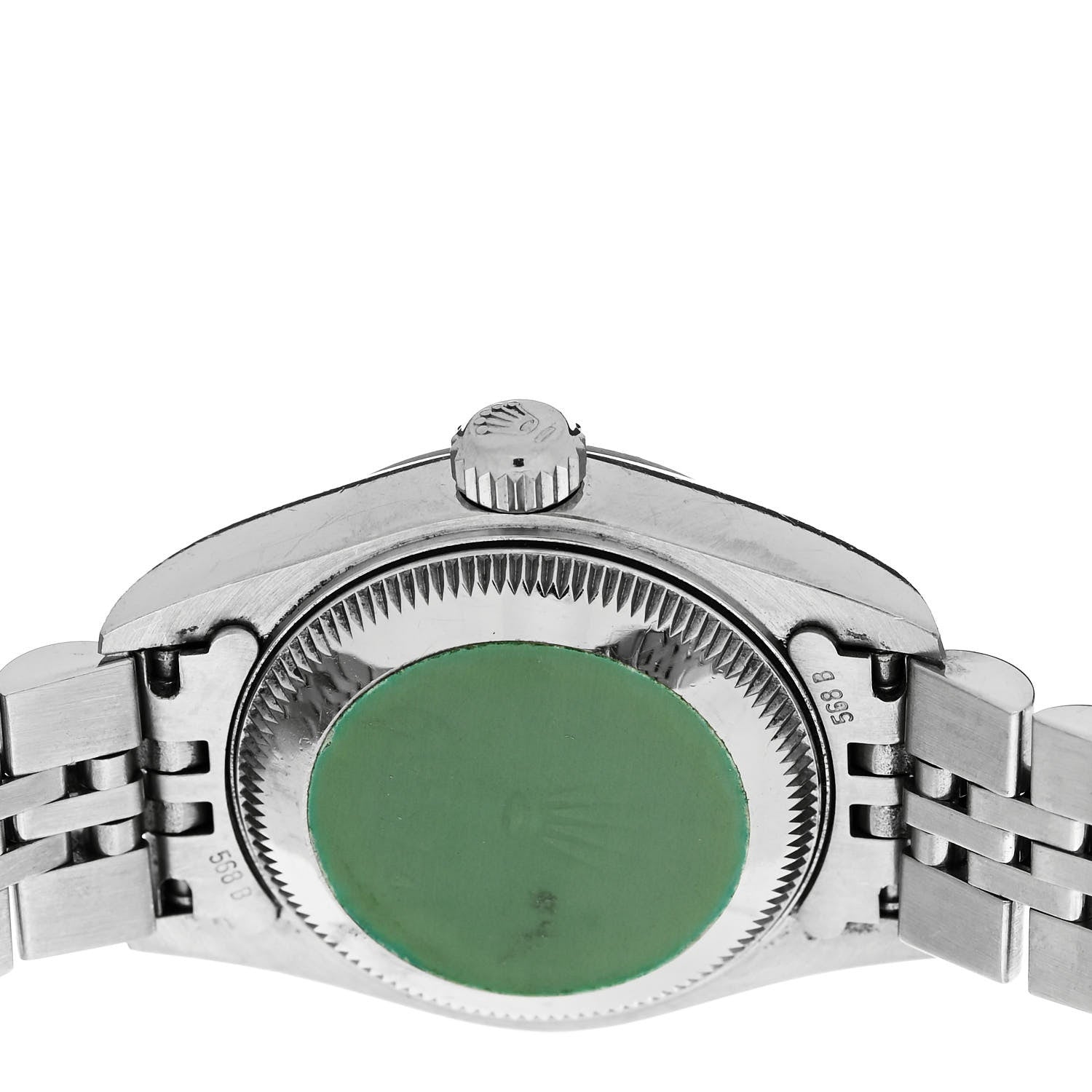 Rolex Stainless Steel 18K White Gold 26mm Oyster Perpetual Datejust Watch Silver Roman 69174 4 of 5