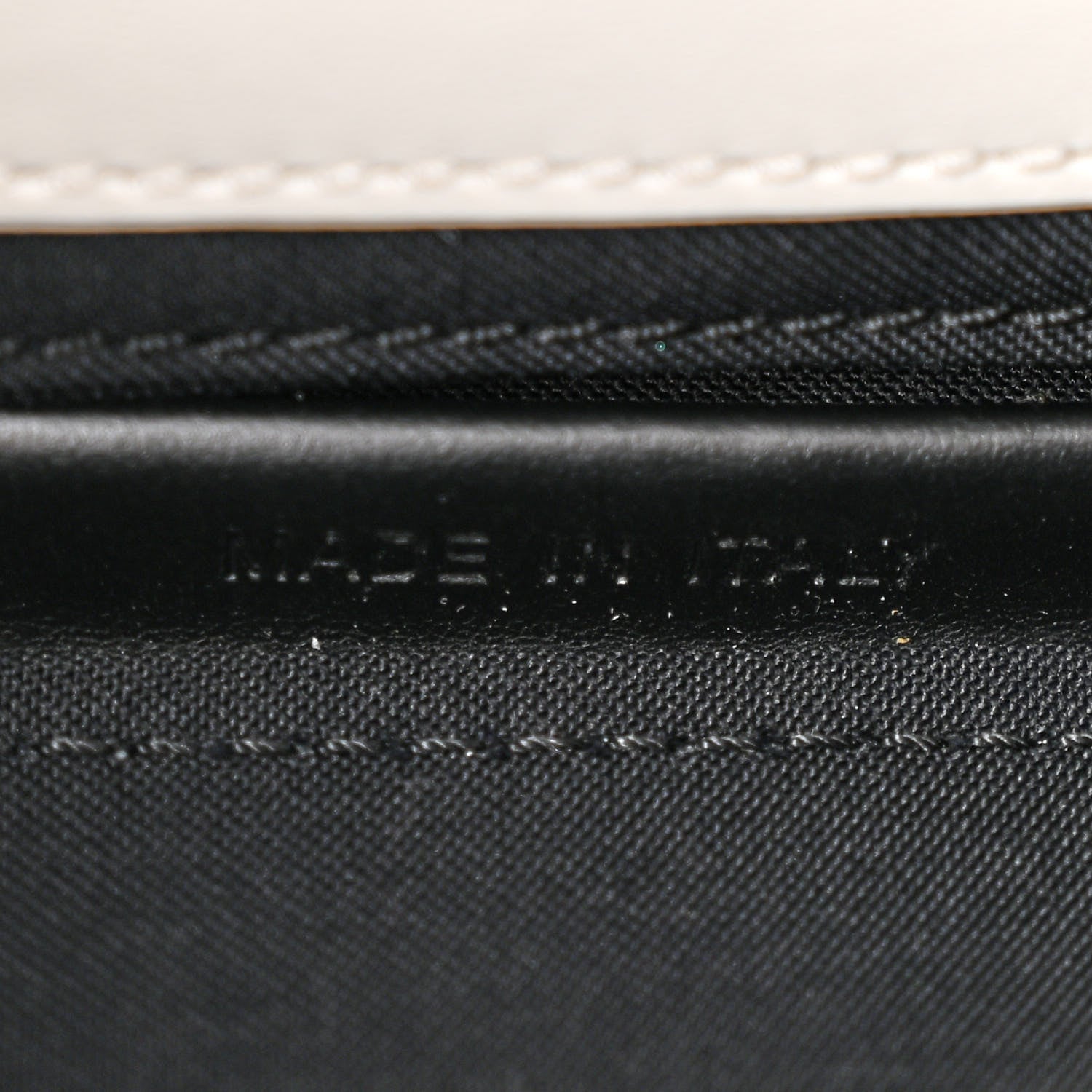 Fendi X MARC JACOBS Nappa Vitello King Logo Print Phone Baguette White Black 7 of 10