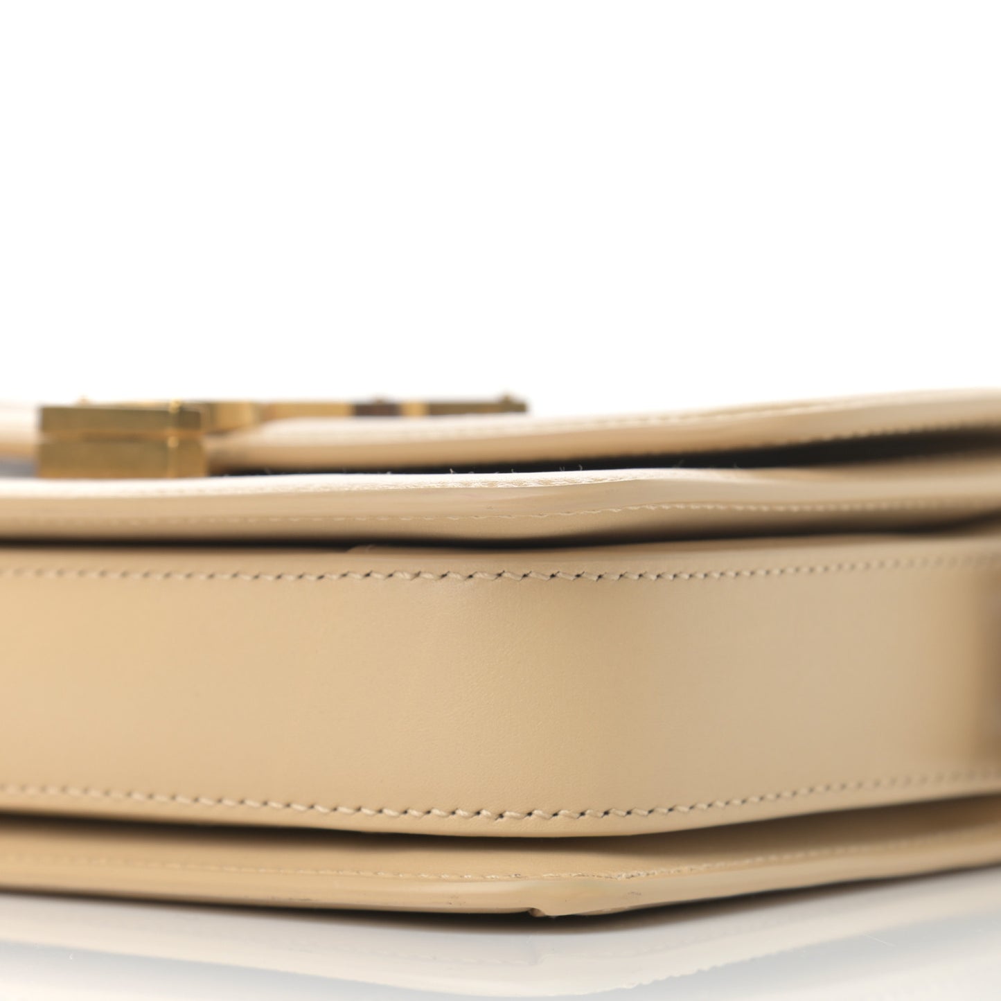 Smooth Calfskin Small Solferino Satchel Ivory Natural