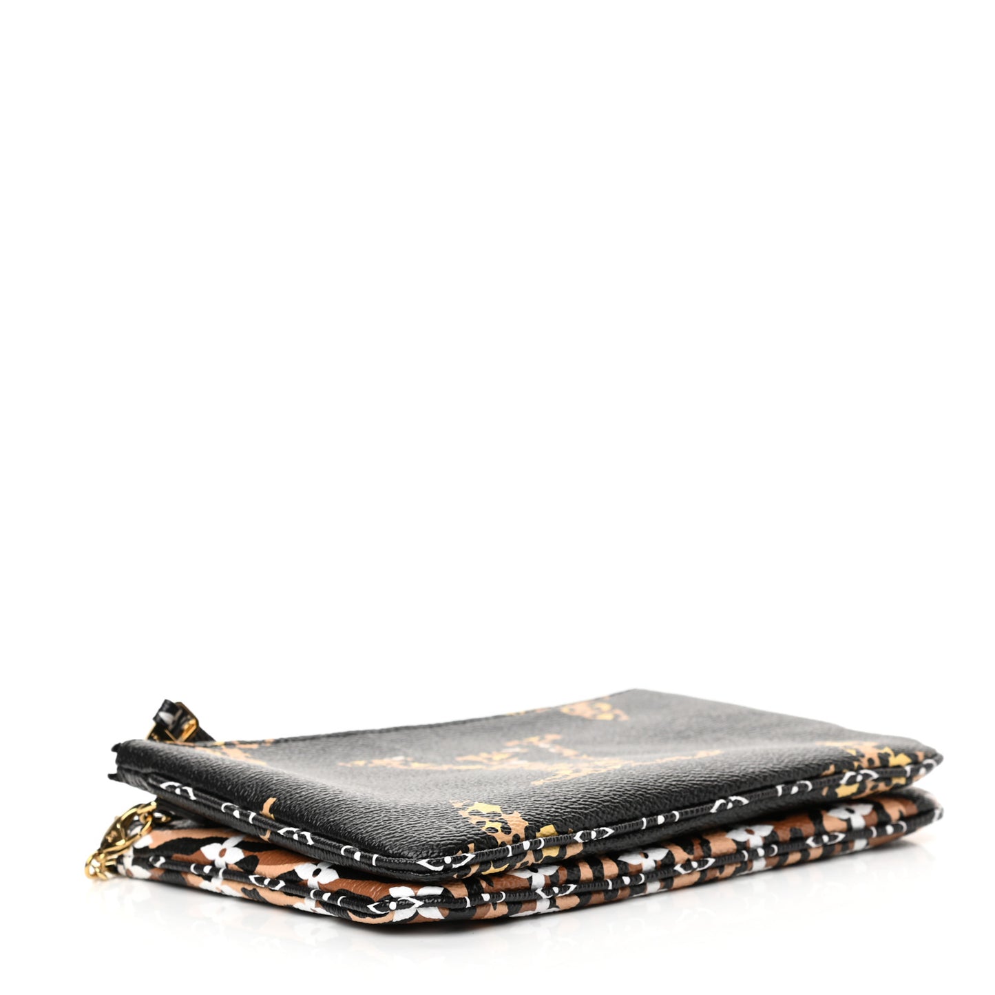 Monogram Giant Jungle Pochette Double Zip Black