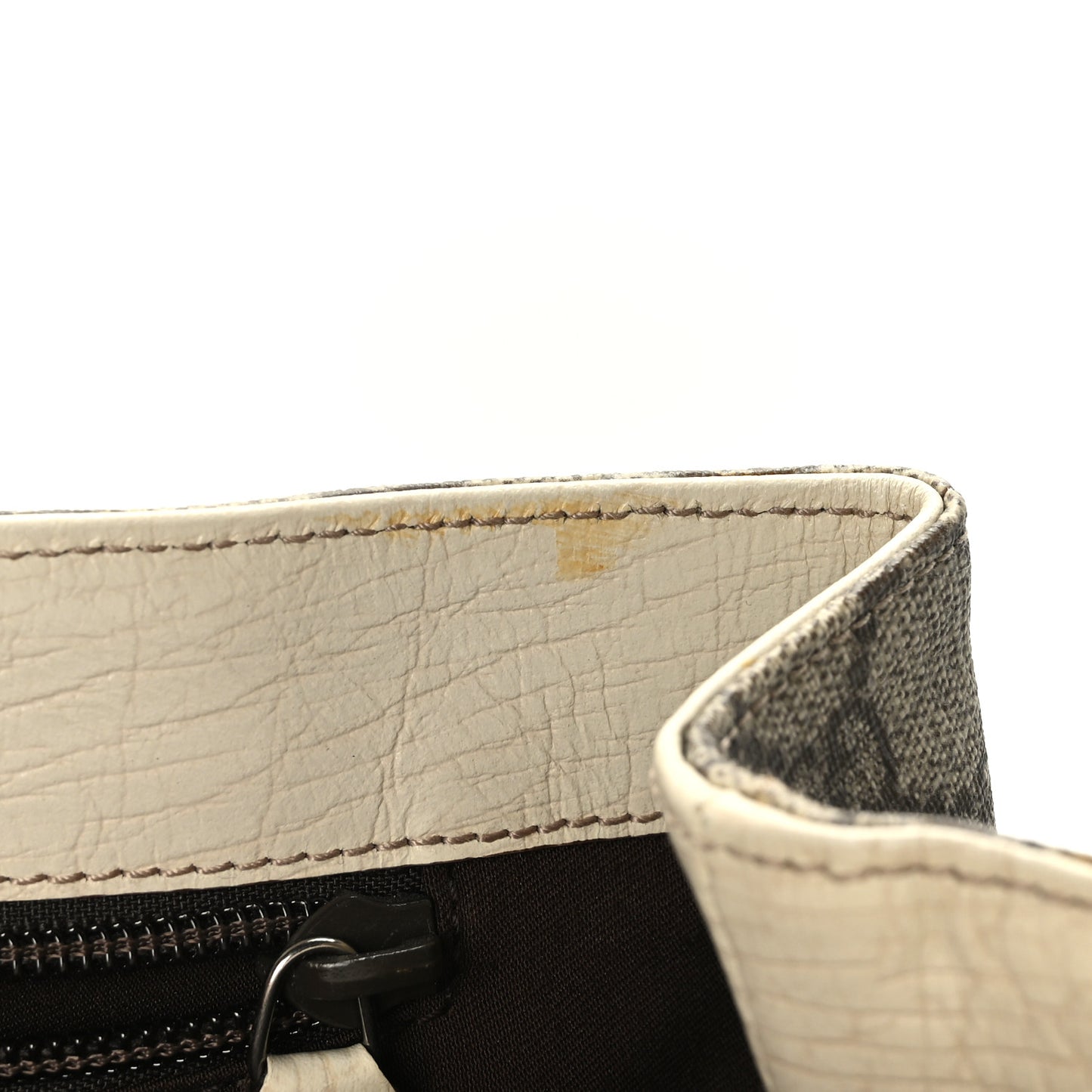 GG Plus Monogram Small Vertical Tote Off White