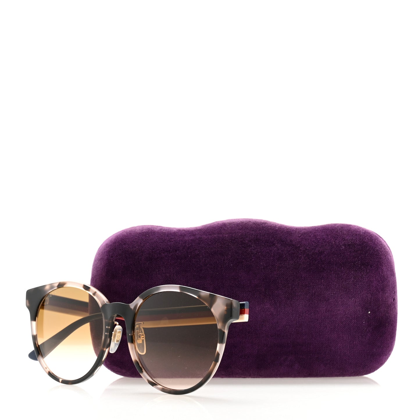 Acetate Round Eye GG Web Sunglasses GG0416SK Tortoise
