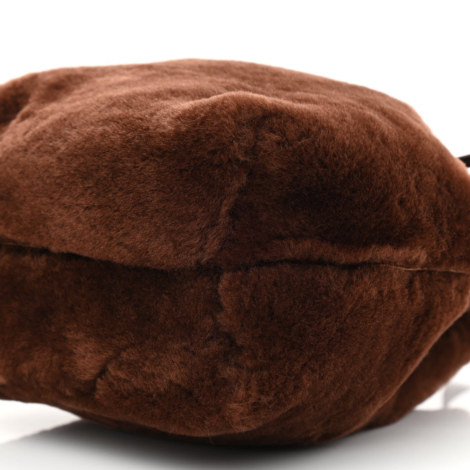 Mansur Gavriel Shearling Mini Bucket Bag Camel 9 of 9