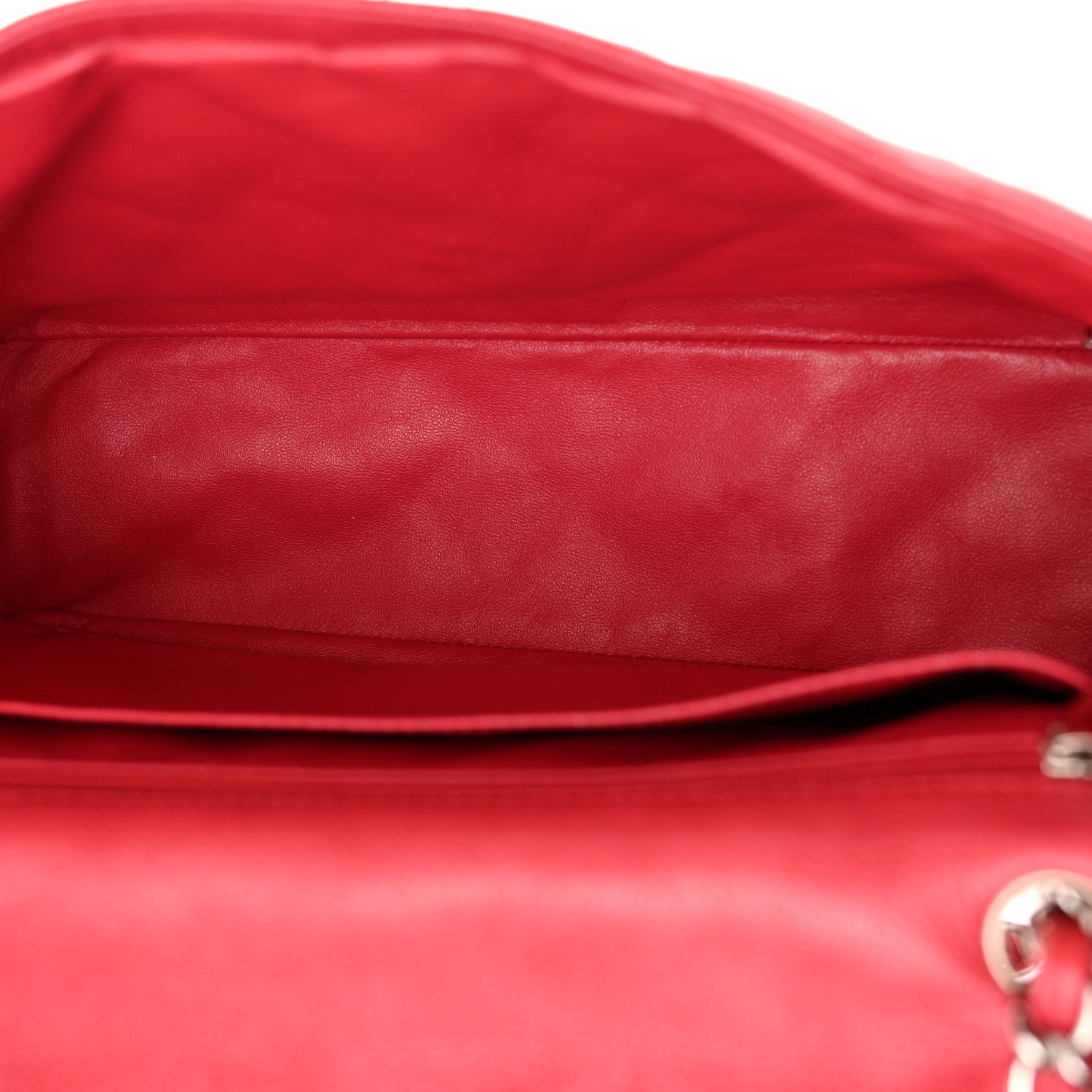 Chanel Washed Caviar Quilted Maxi Single Flap Fuchsia 5 of 12