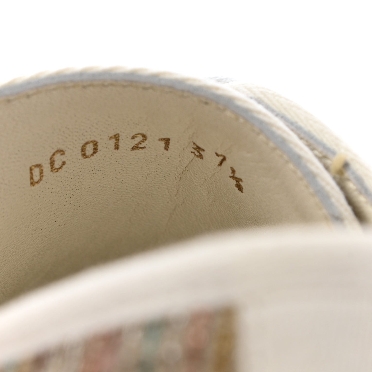 Romance Lurex Walk'N'Dior Low Top Sneakers 37.5 Multicolor