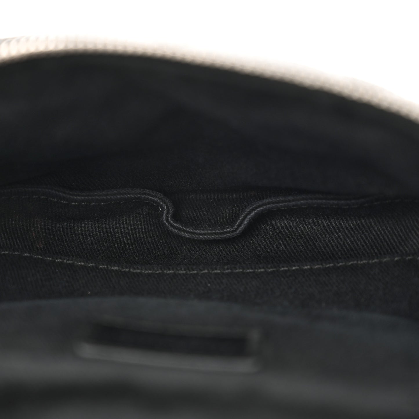 Grained Calfskin Quilted Waist Belt Bag Black
