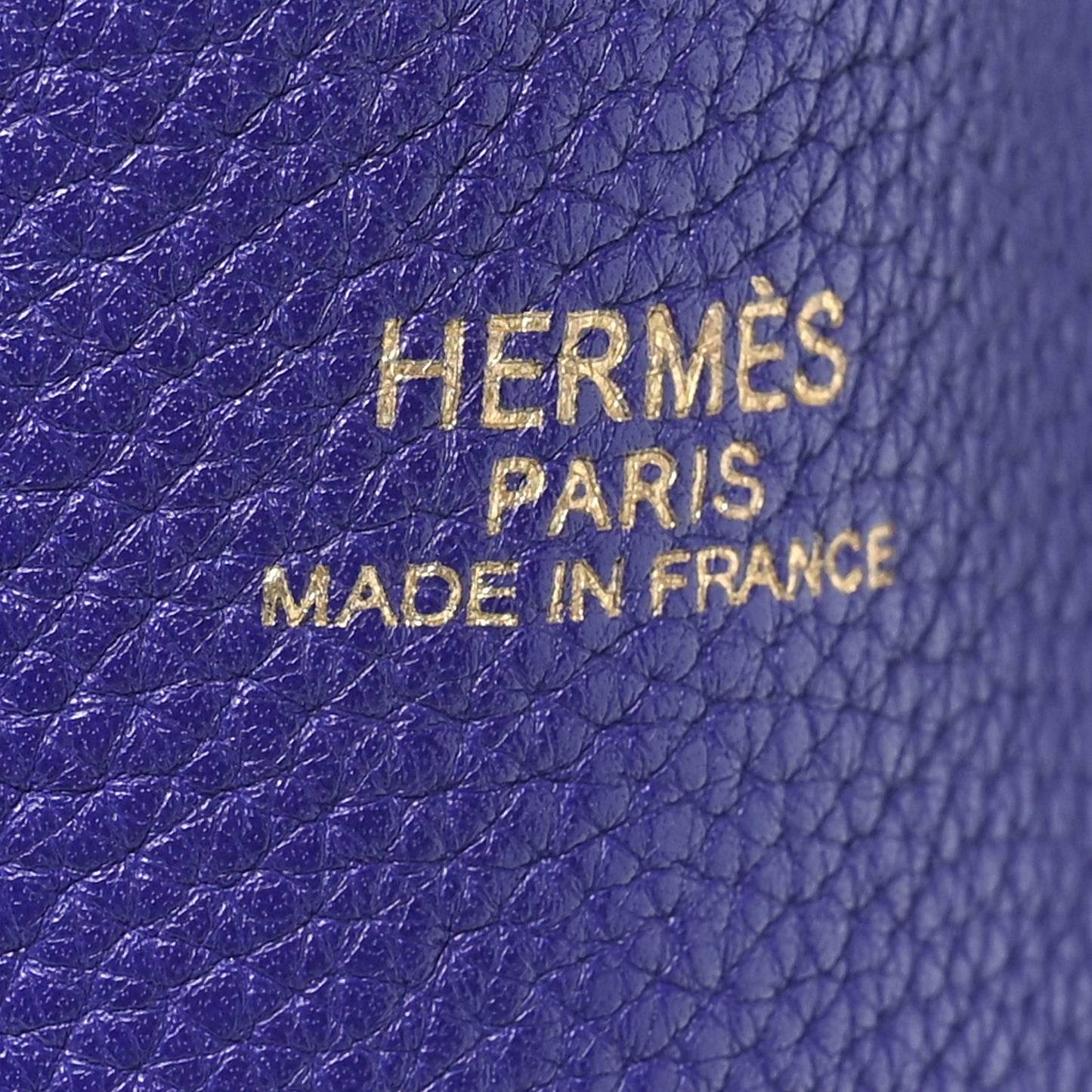 Taurillon Clemence Double Sens 45 Reversible Tote Iris Bleu De Malte