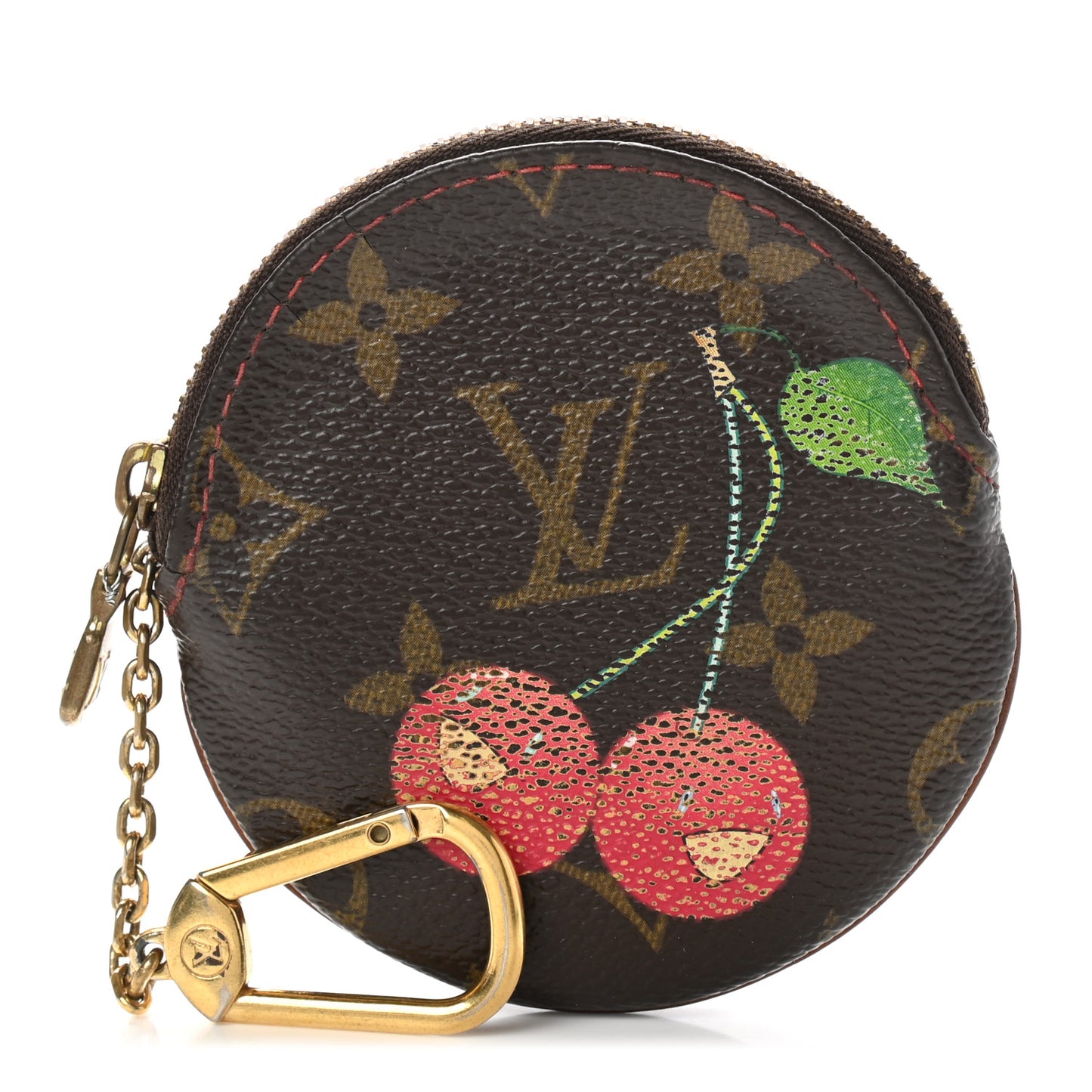 Monogram Cerises Round Coin Purse