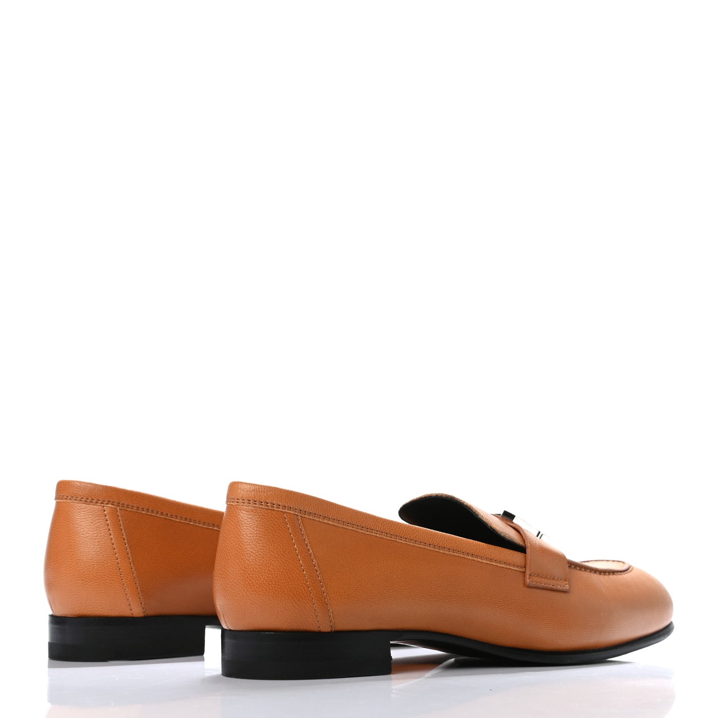 Goatskin Womens Paris Loafers 35 Gold