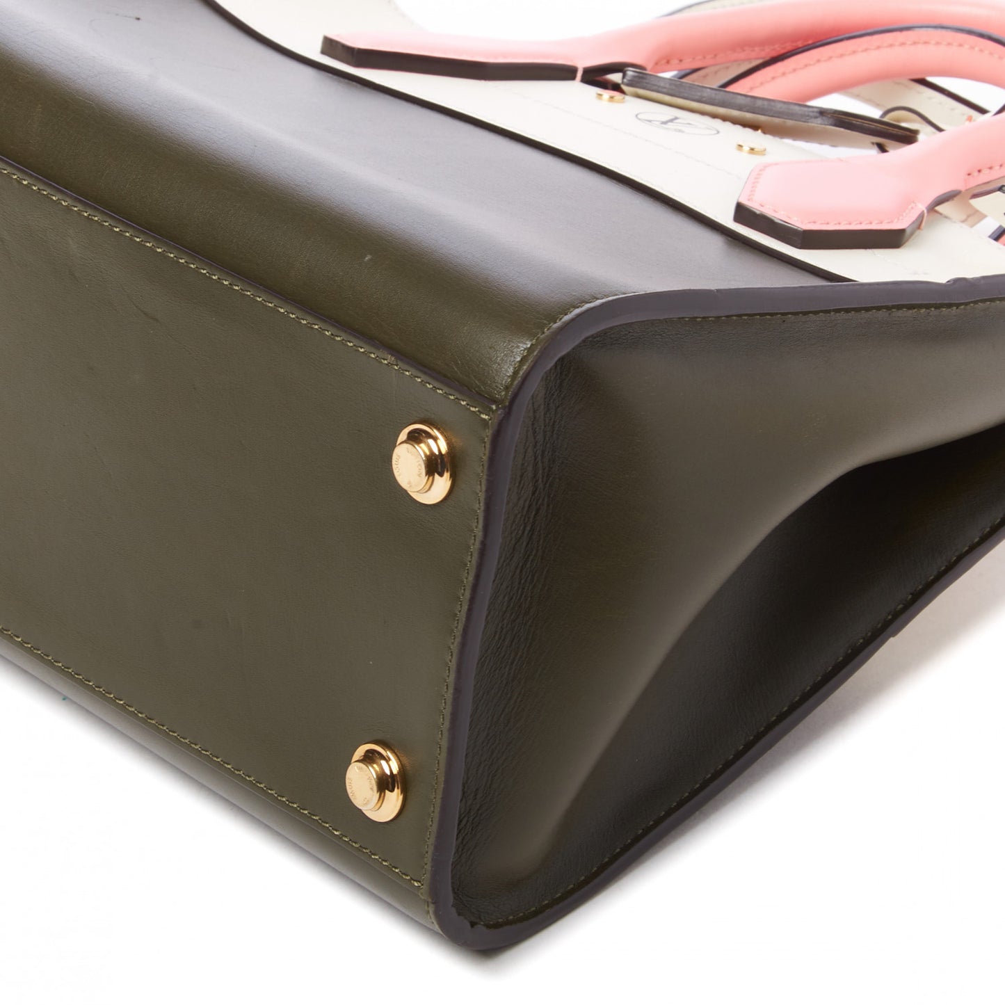 Calfskin City Steamer PM Kaki White Magnolia