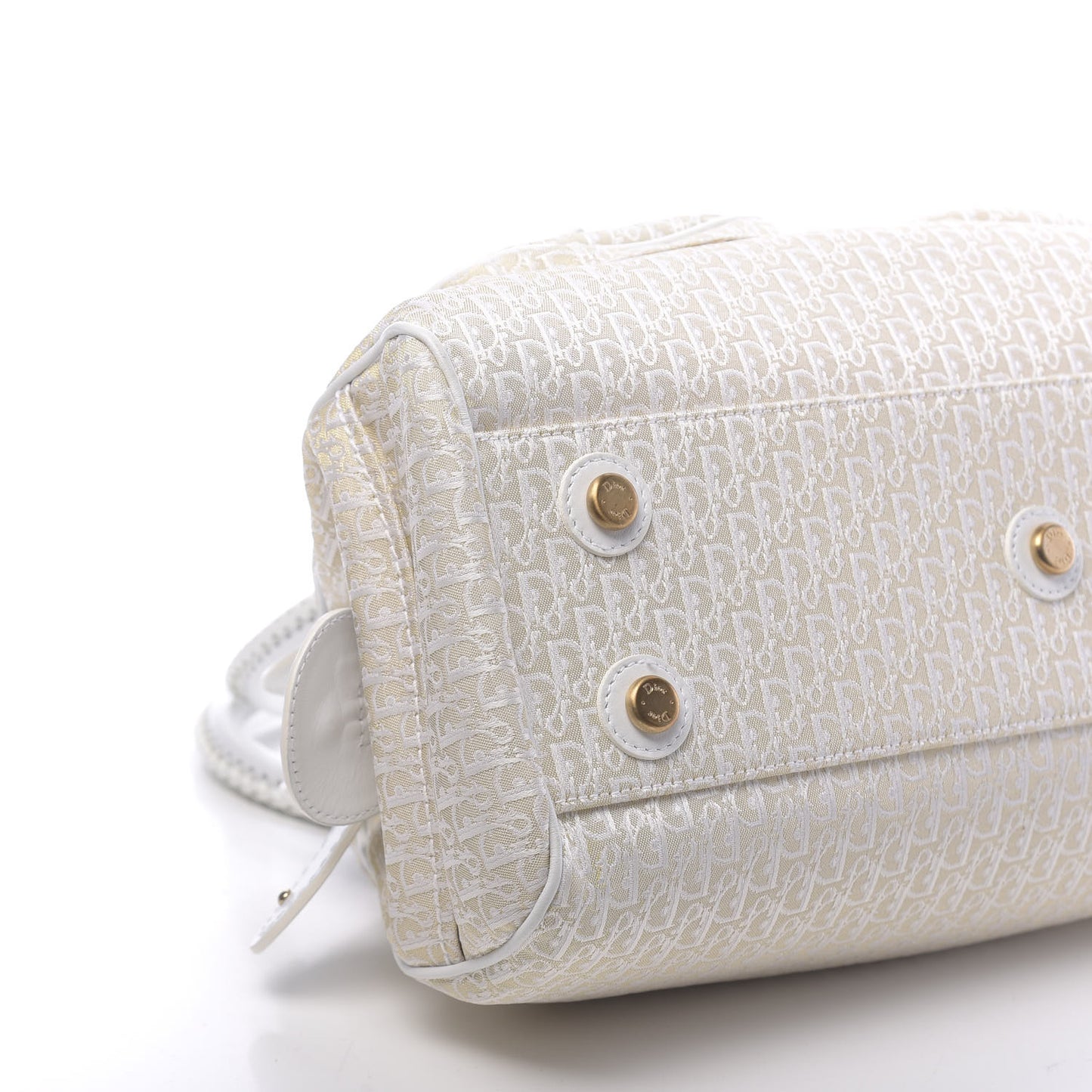 Monogram Large My Dior Frame Pocket Satchel White