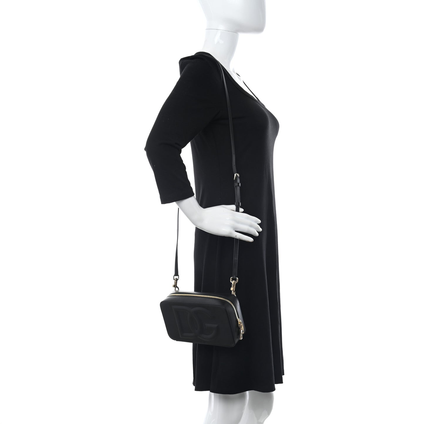 Calfskin DG Crossbody Black