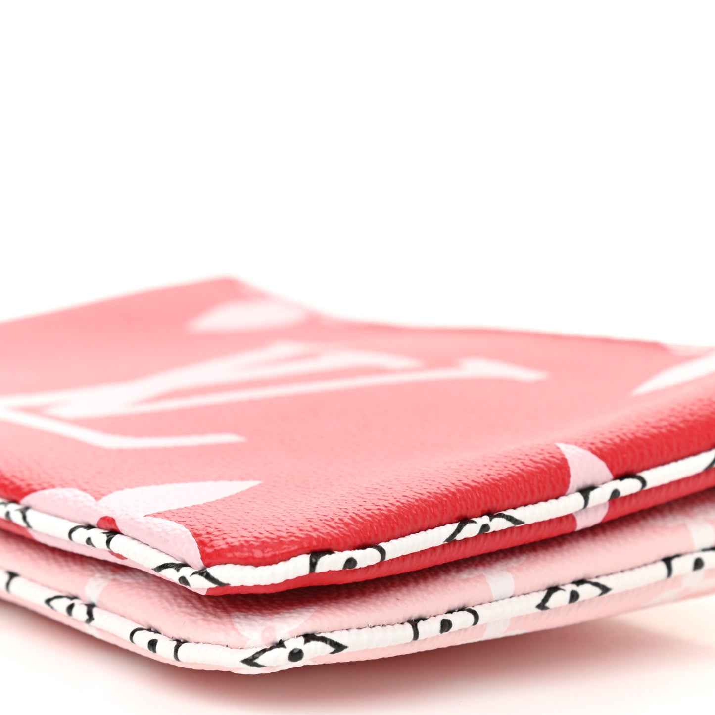 Monogram Giant Double Zip Pochette Rouge