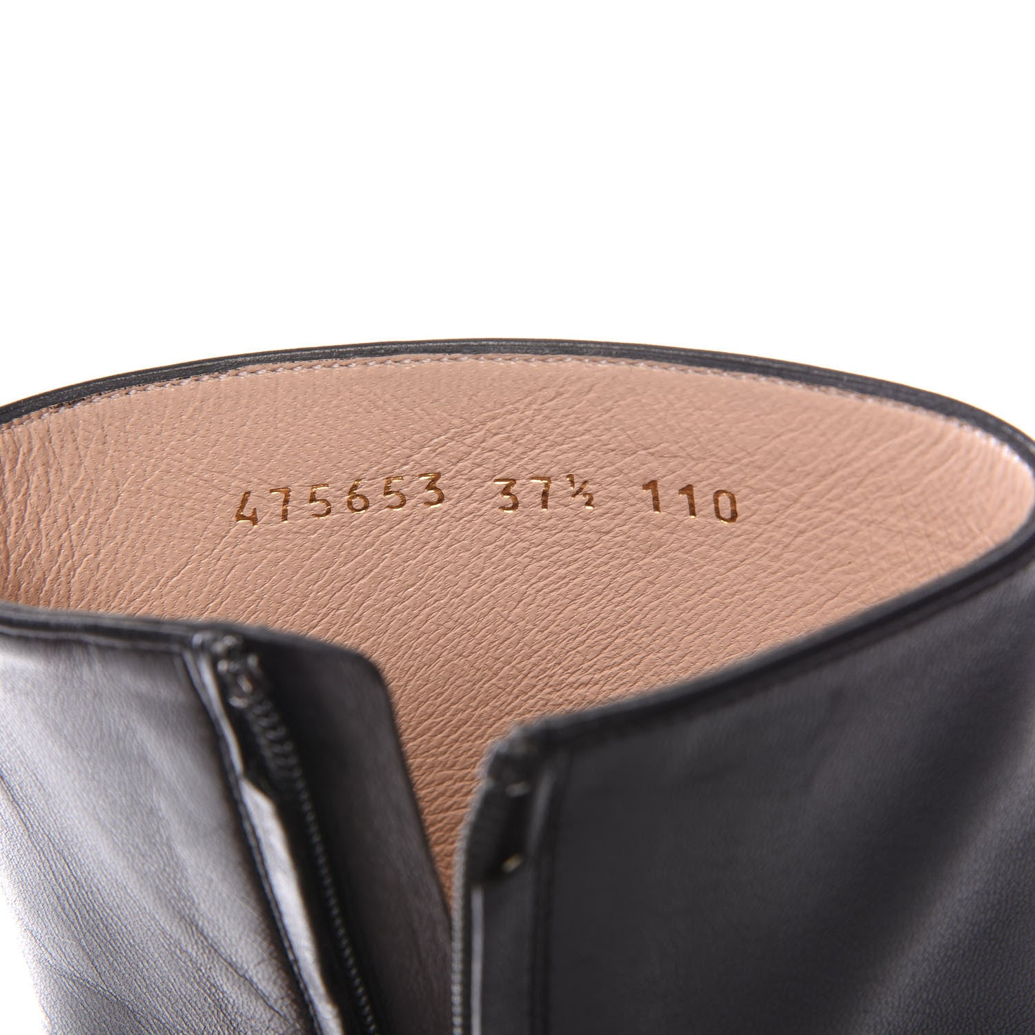 Gucci Nappa Sylvie Ankle Boots 37.5 Black 8 of 8