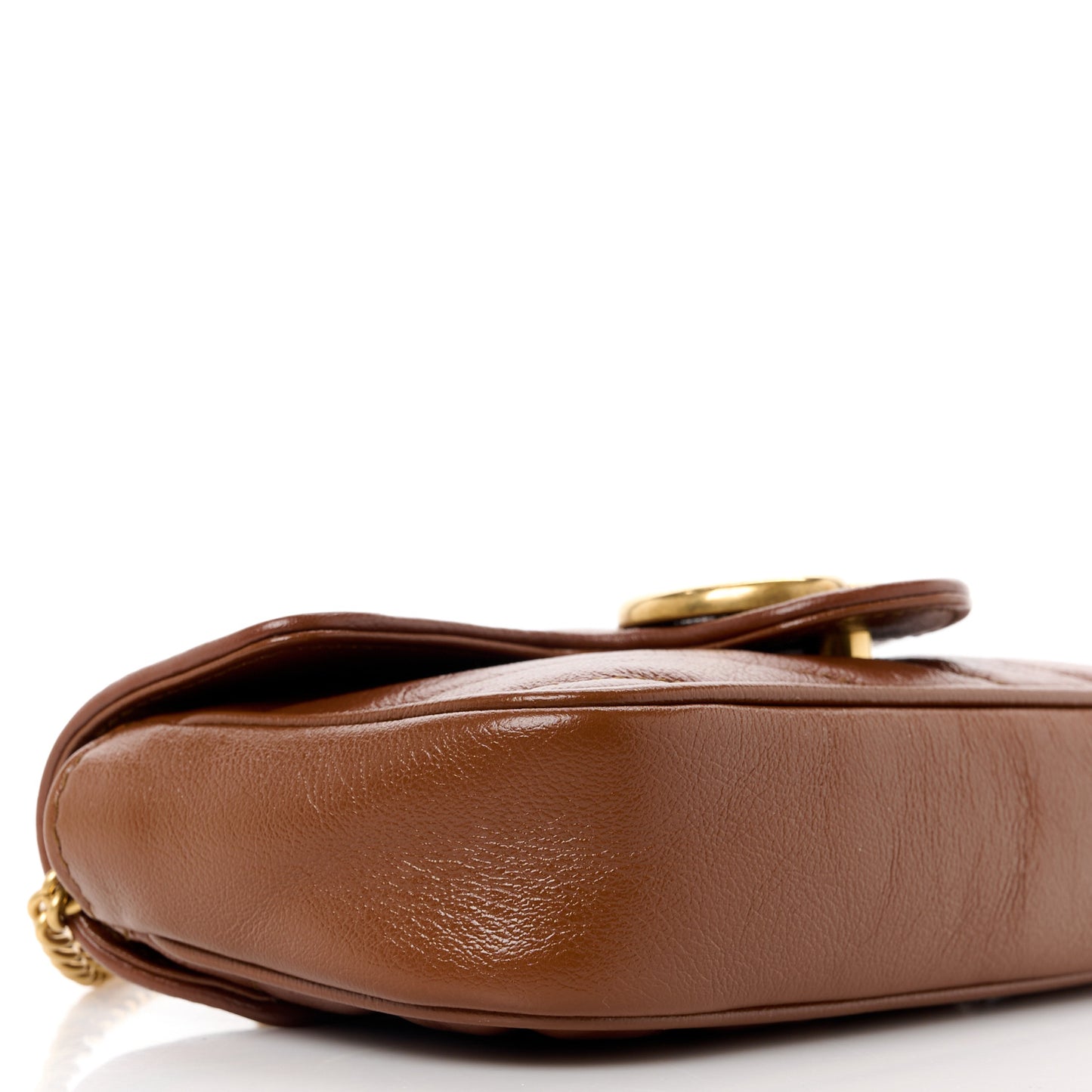 Calfskin Matelasse Diagonal Super Mini GG Marmont Shoulder Bag Cuir