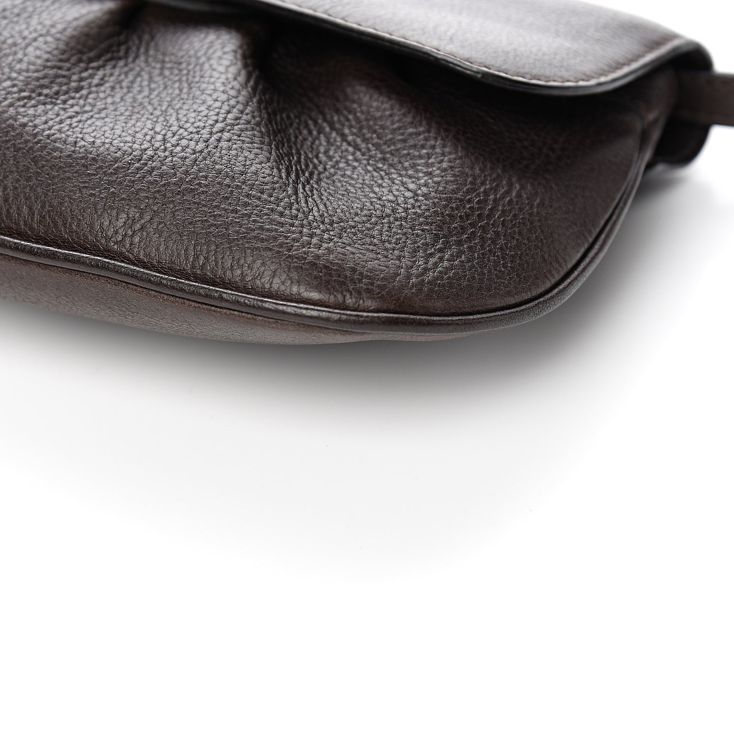 Natural Calfskin Shoulder Bag Chocolate