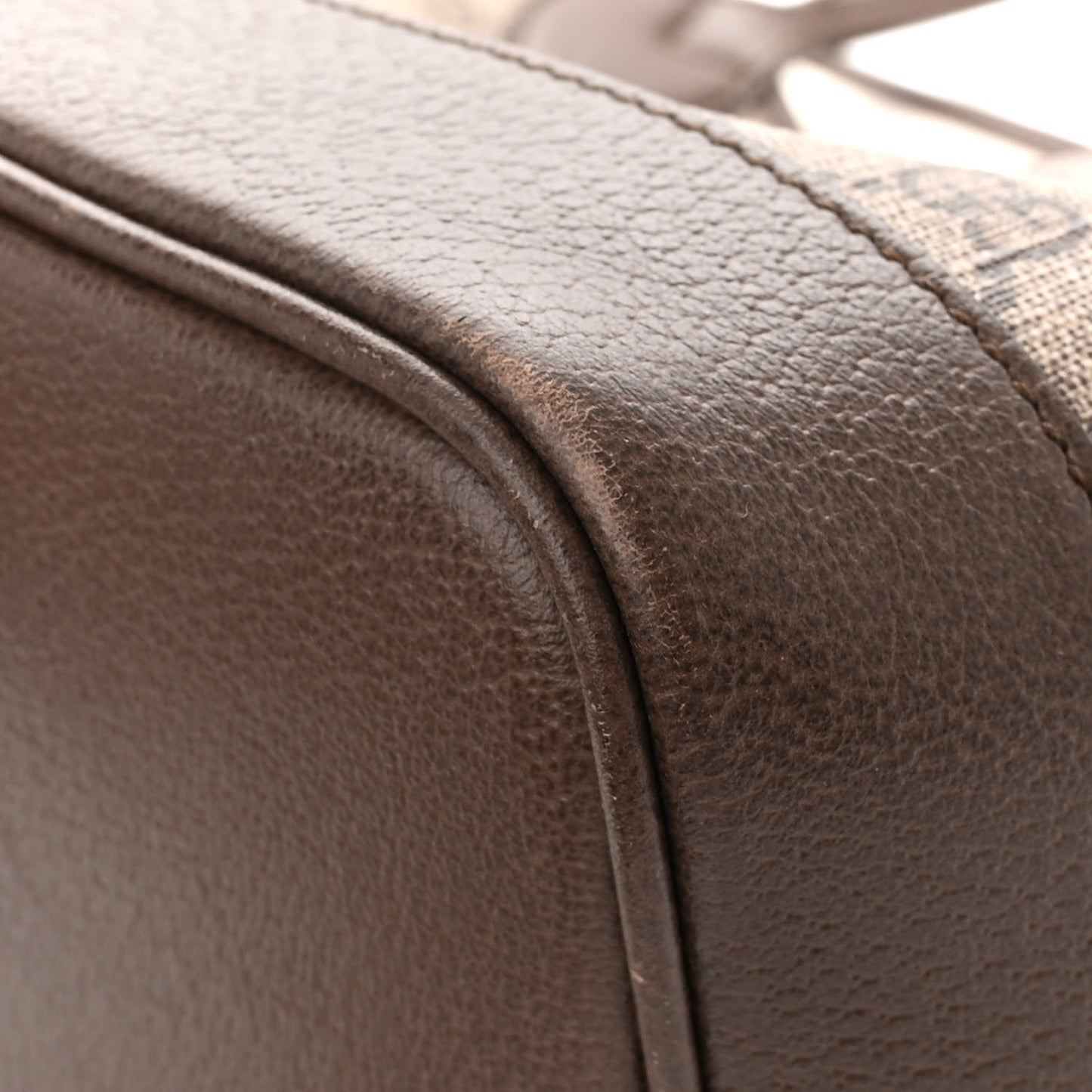 GG Supreme Monogram Textured Dollar Calfskin Web Large Ophidia Tote Beige Ebony New Acero