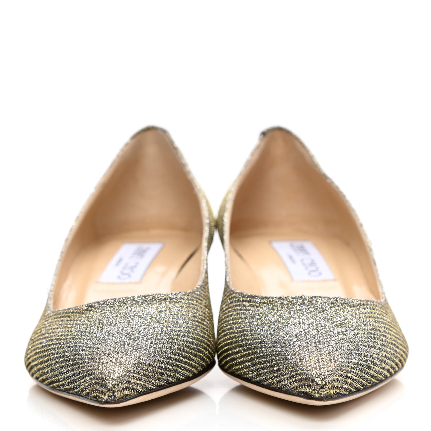 Glitter Fabric Amelia Pumps 35 Light Bronze