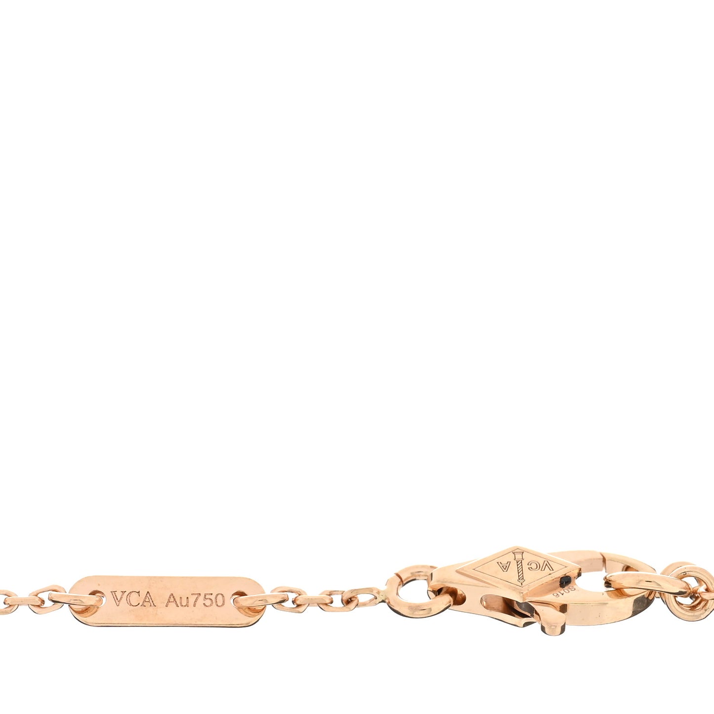 18K Rose Gold Carnelian Sweet Alhambra Bracelet