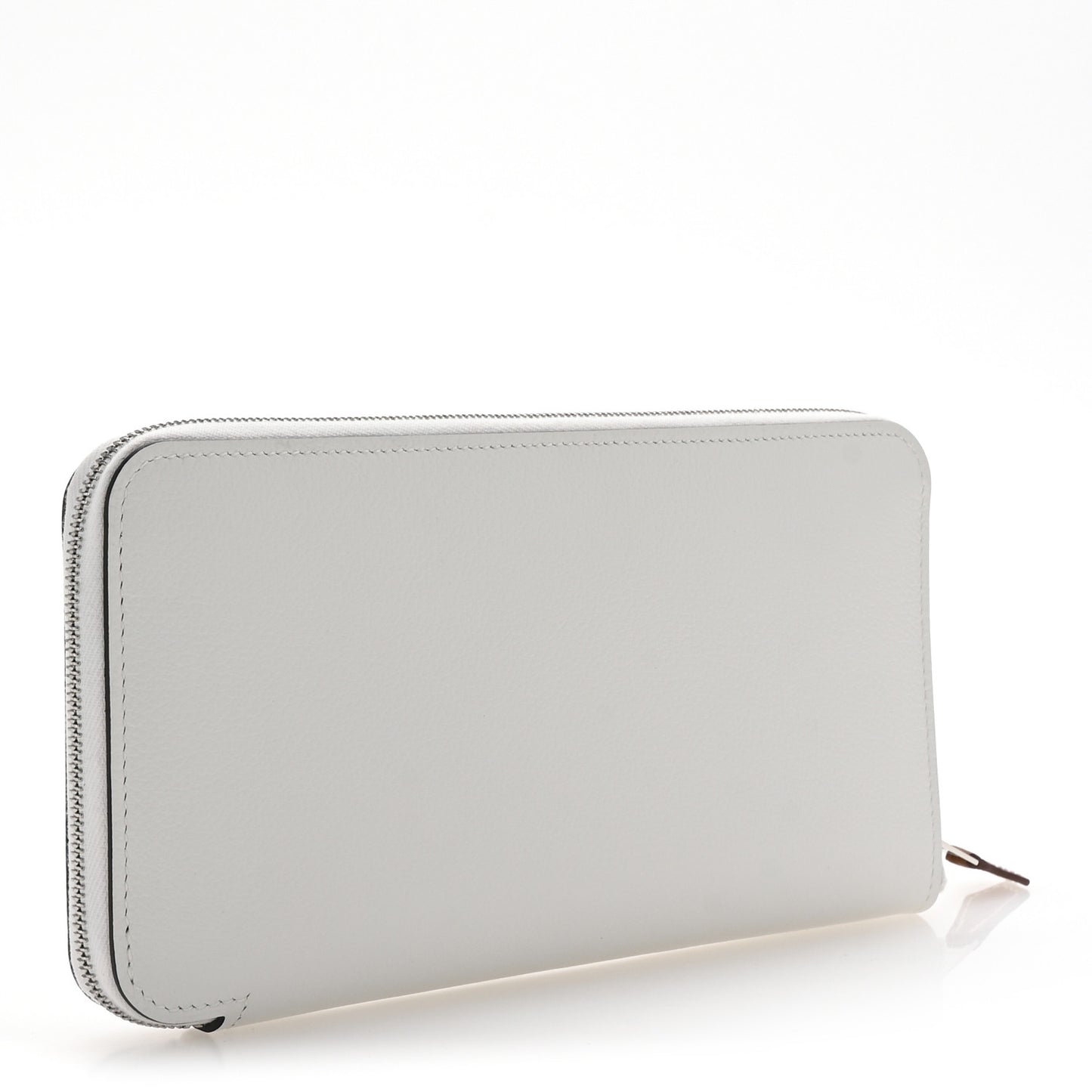 Evercolor Barenia Silk'In Wallet New White Capucine Bleu Zephyr