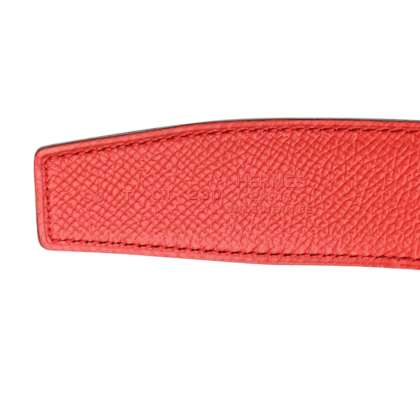Swift Epsom 32mm Belt Strap 90 Vermilion Rose Jaipur