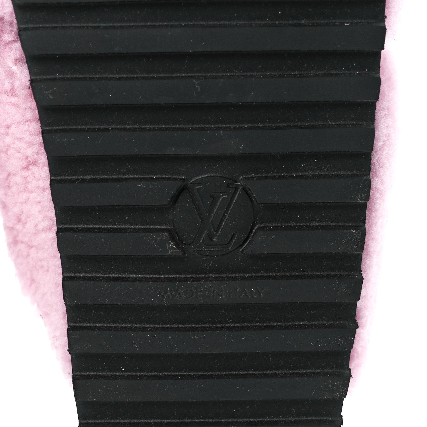 Louis Vuitton Shearling Paseo Sandals 39 Pink 6 of 8
