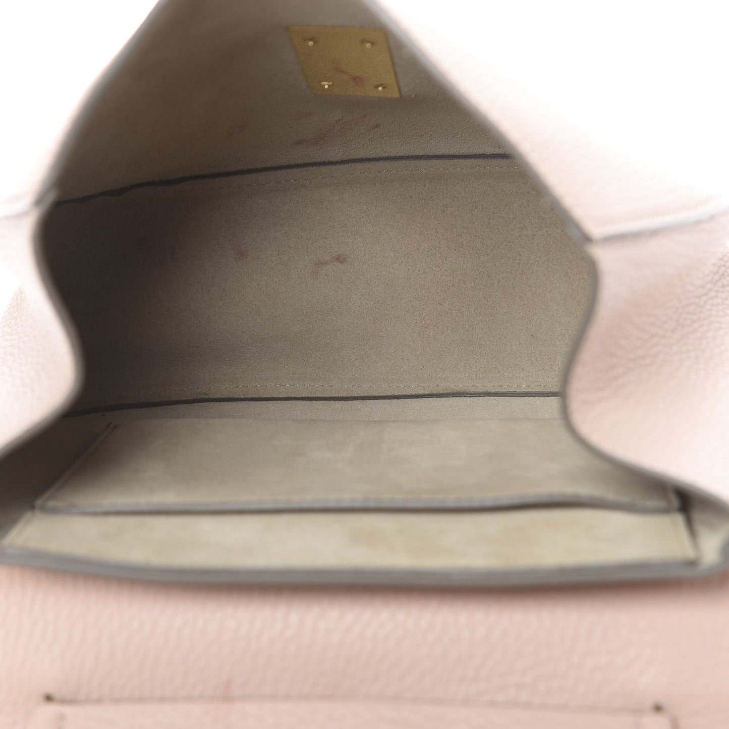 Grained Lambskin Drew Shoulder Bag Cement Pink