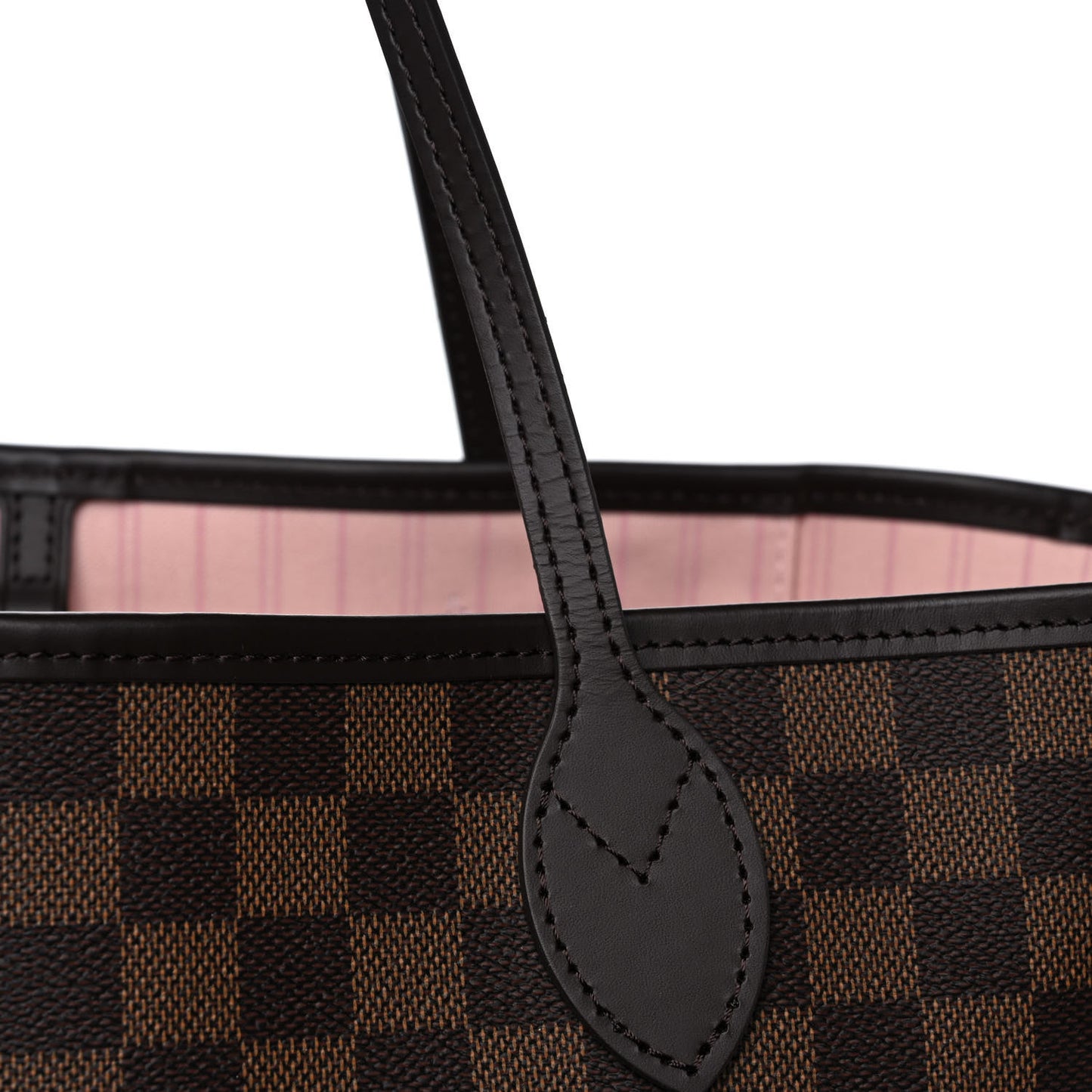 Damier Ebene Neo Neverfull MM Rose Ballerine