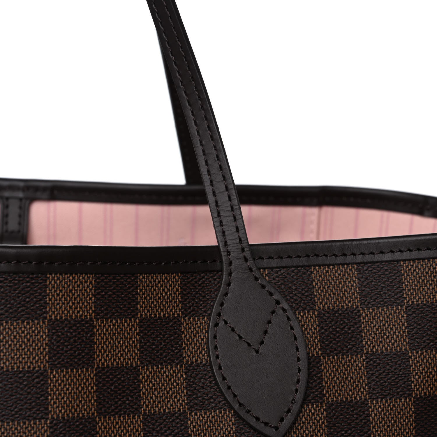 Louis Vuitton Damier Ebene Neo Neverfull MM Rose Ballerine 14 of 15